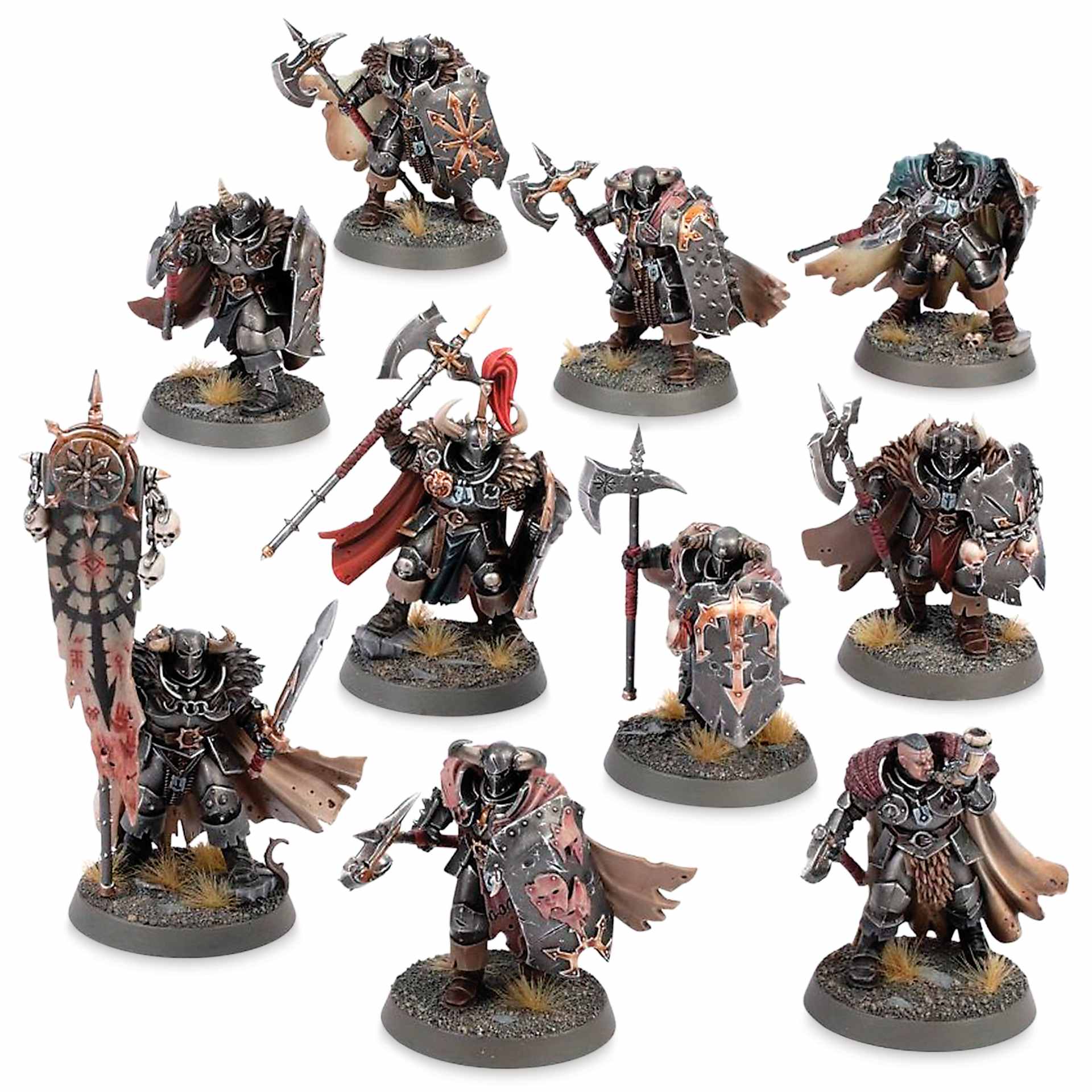 Warhammer Age of Sigmar Chaos Warriors (constructed and painted)