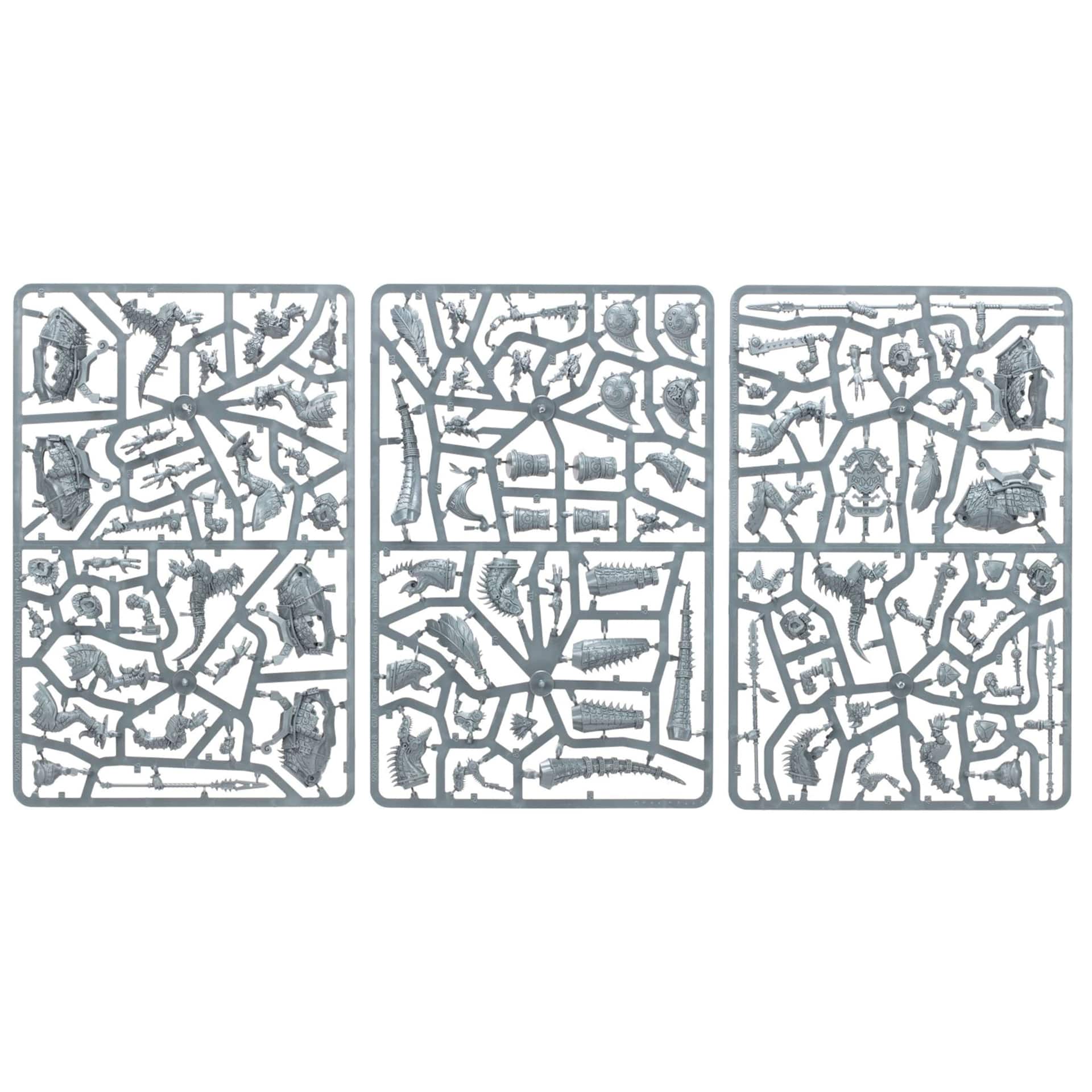 Warhammer Age of Sigmar Seraphon Aggradon Lancers, sprues