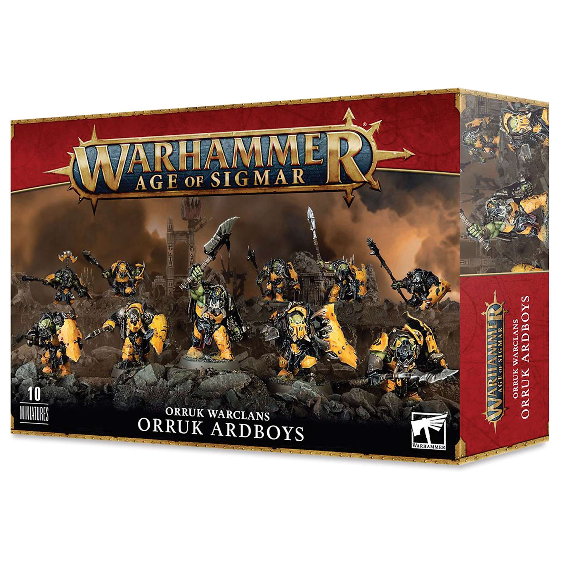 Warhammer Age of Sigmar Orruk Warclans Orruk Ardboyz, packaging