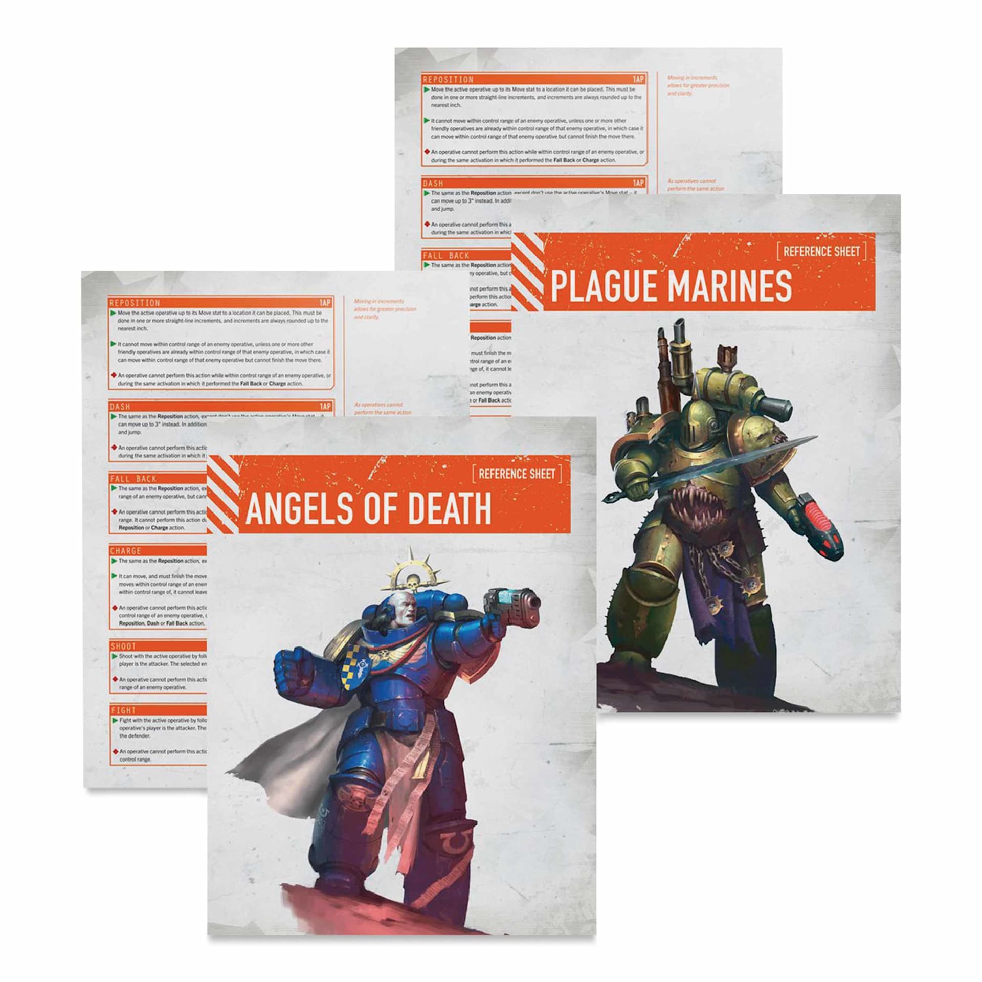 Warhammer Kill Team Starter Set - included reference sheets