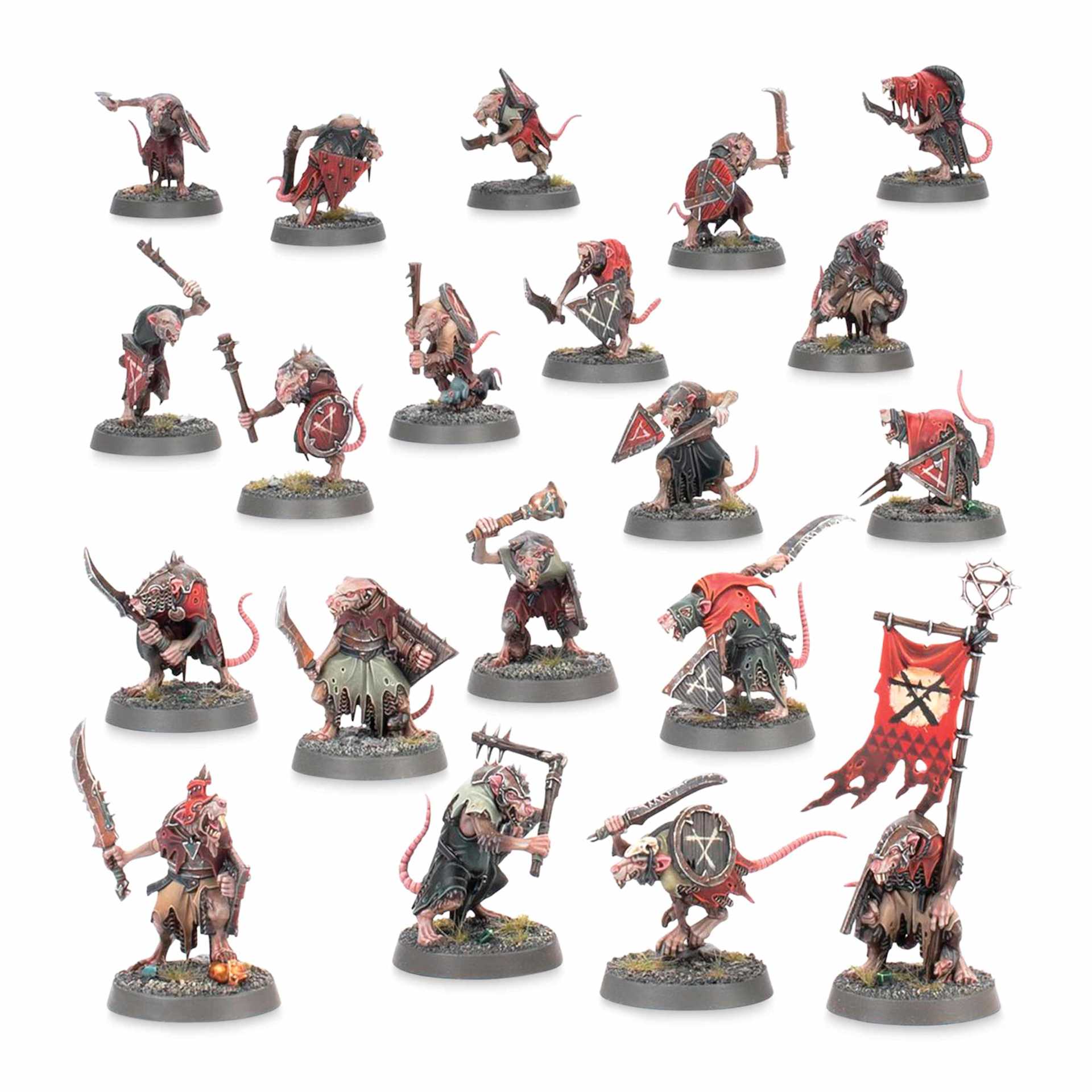 Warhammer Age of Sigmar Introductory Set, examples of assembled and painted figures