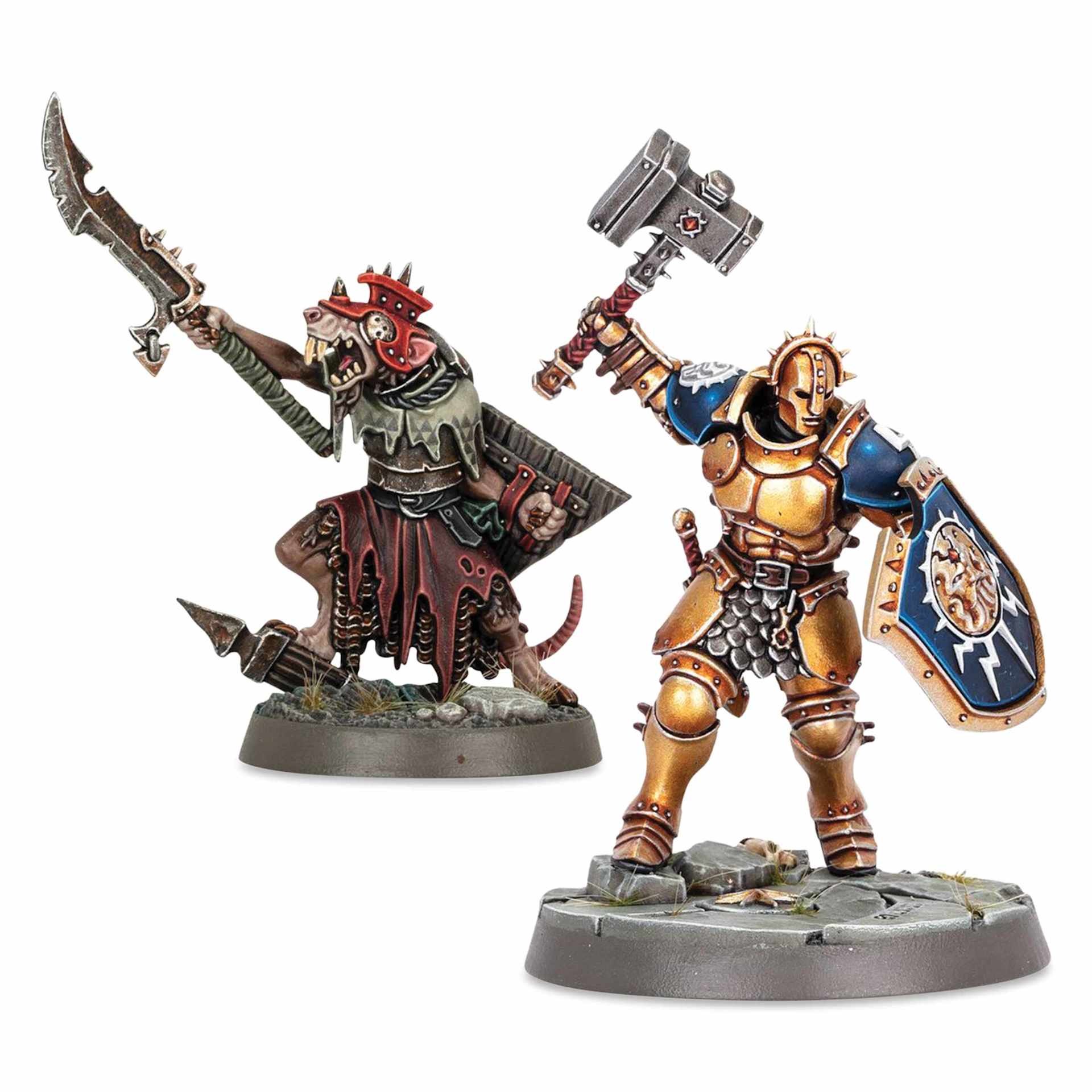 Warhammer Getting Started With Age of Sigmar Set - included assembled figures (figures arrive unpainted)