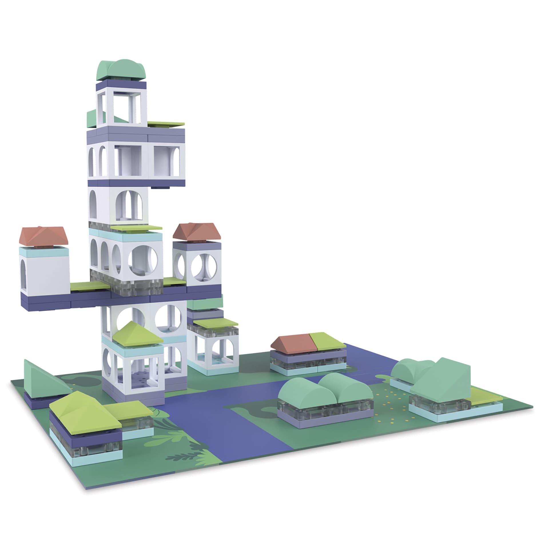 Arckit Greenscape Village Model Kit - multi level building