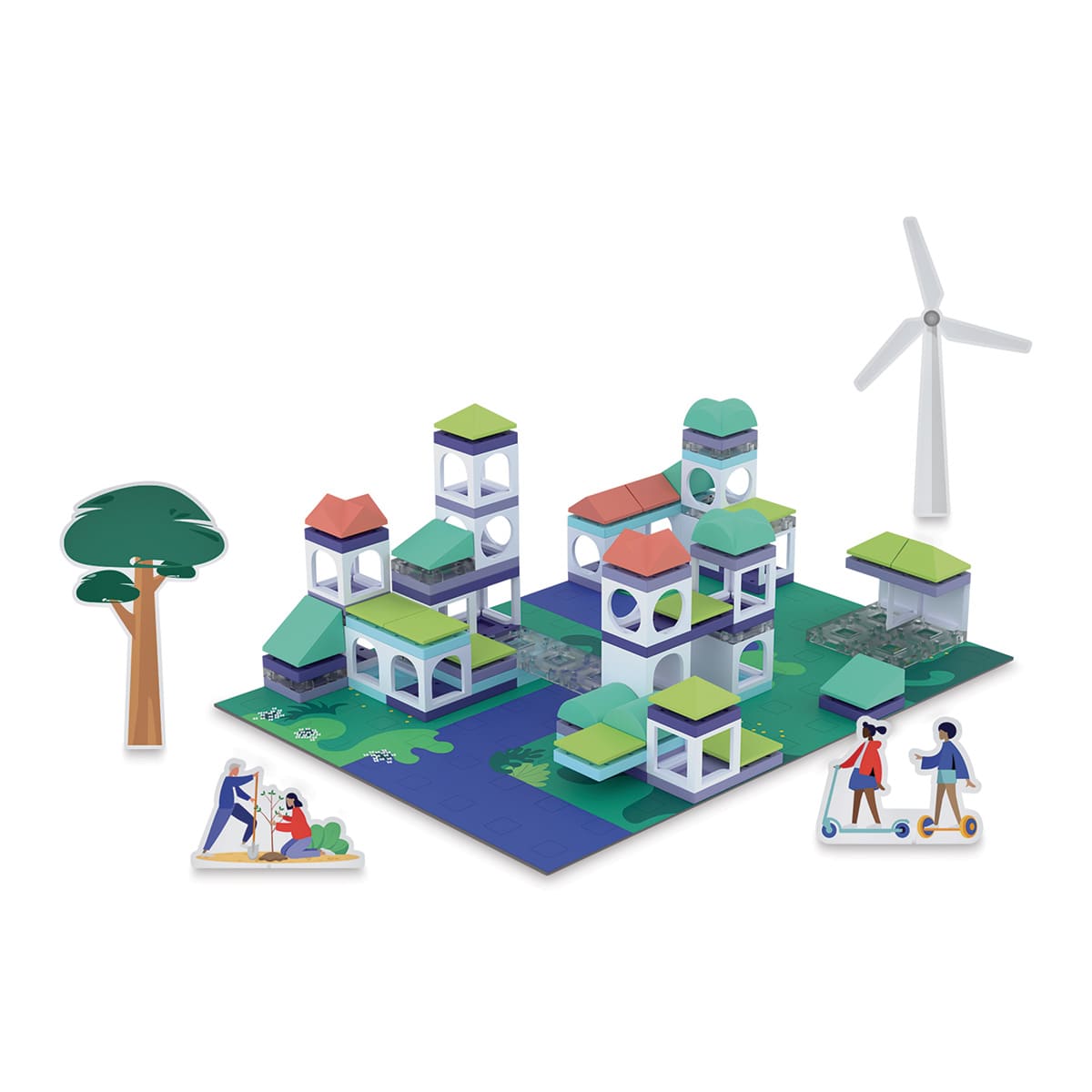 Arckit Greenscape Village Model Kit (finished example with paper figures)