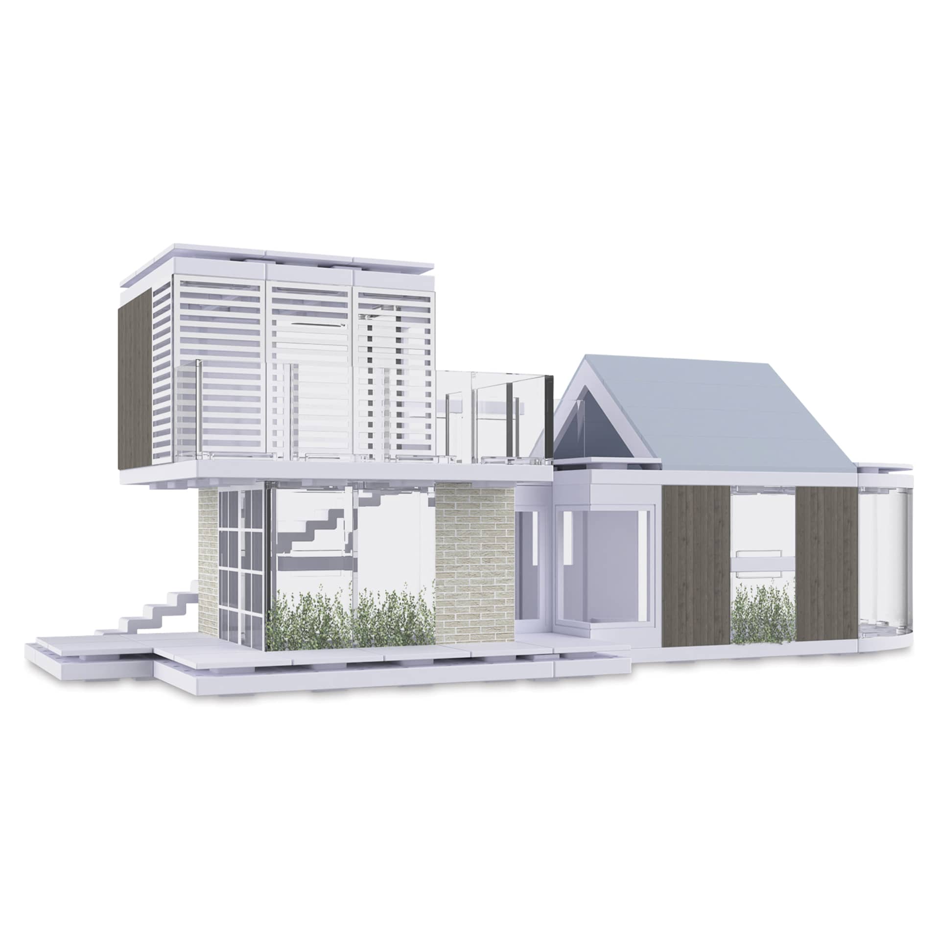 Arckit 100 sqm. Architectural Model Building Kit - finished building