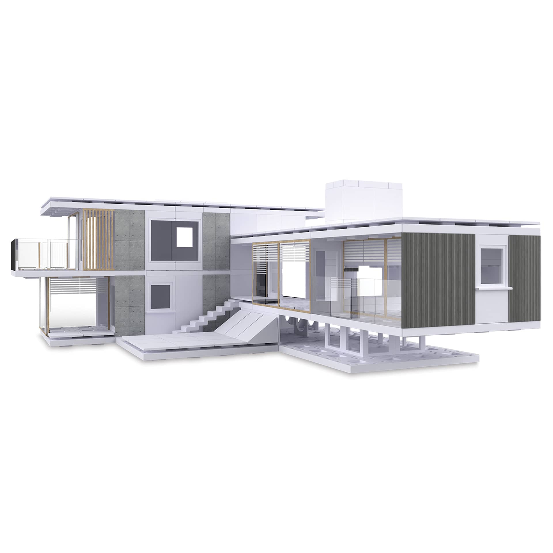 Arckit 500 sqm. Architectural Model Building Kit - layout example