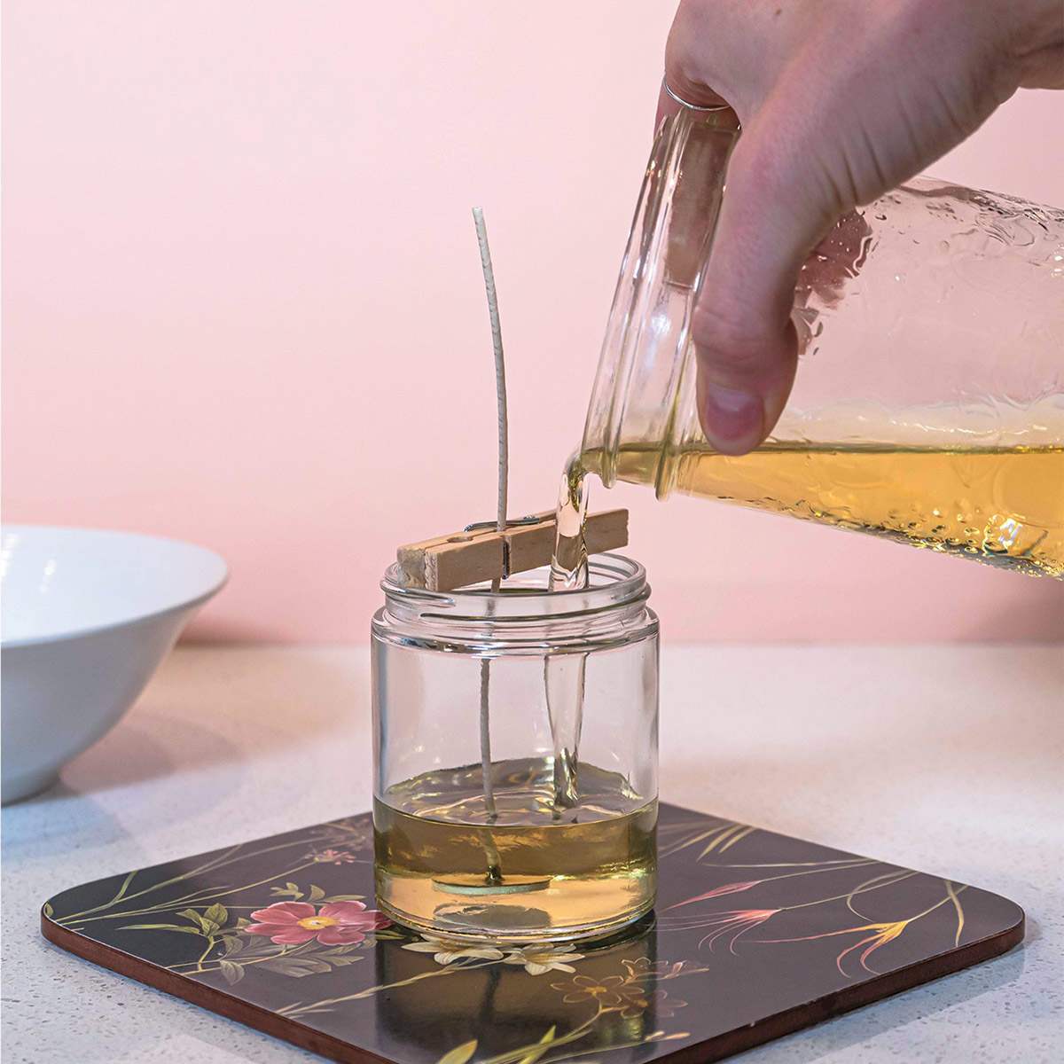 Baltic Club DIY Candle Making Kit (shown in-use)