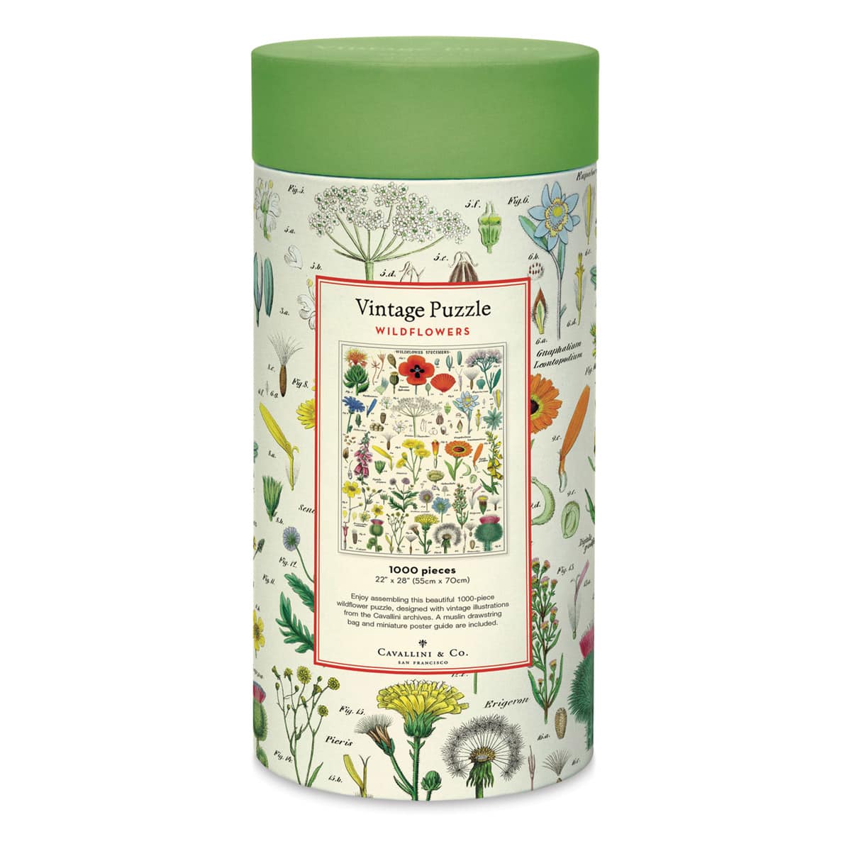 Cavallini Vintage Wildflowers 1,000 Piece Puzzle