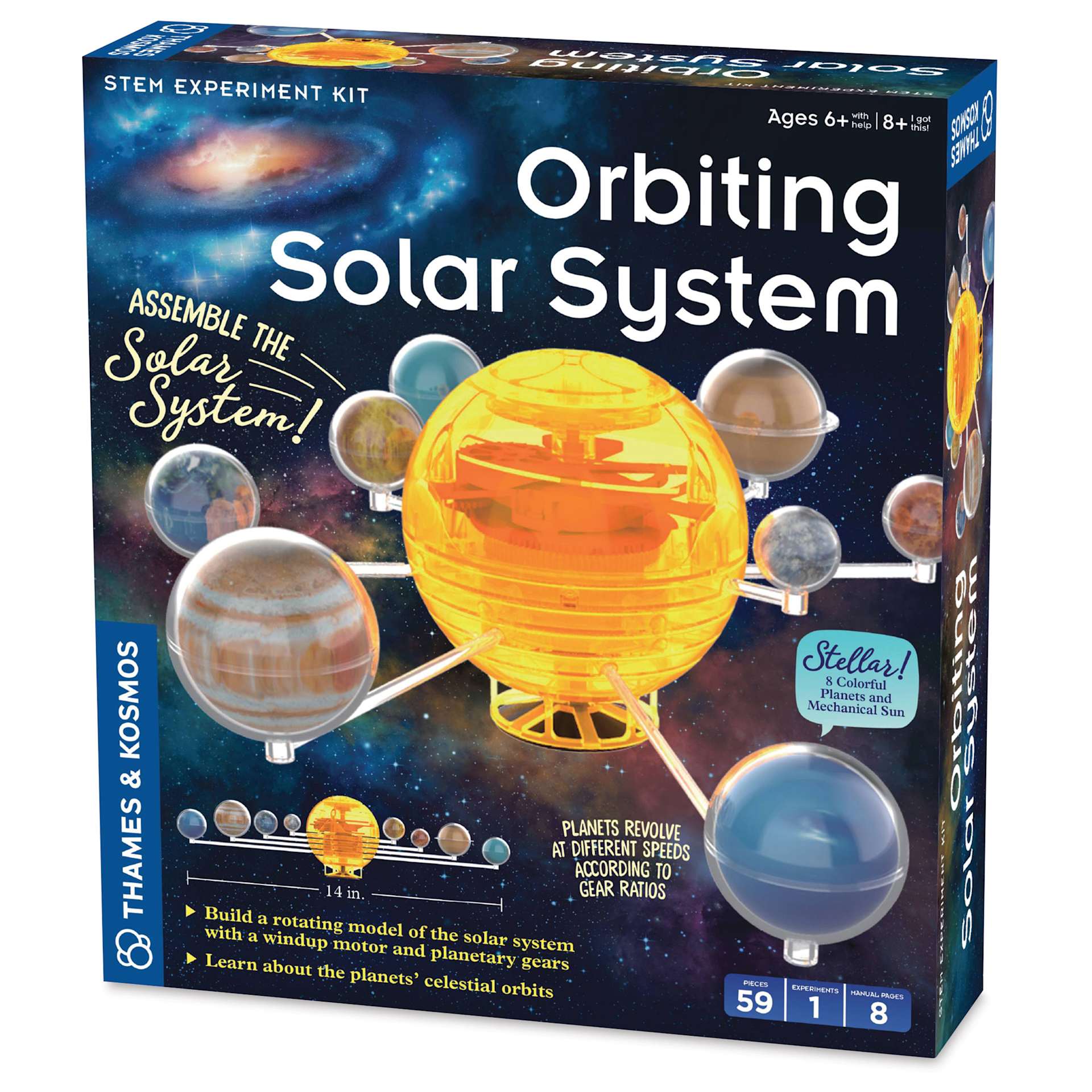 Thames & Kosmos Incredible Orbiting Solar System STEM Experiment Kit (front of box)