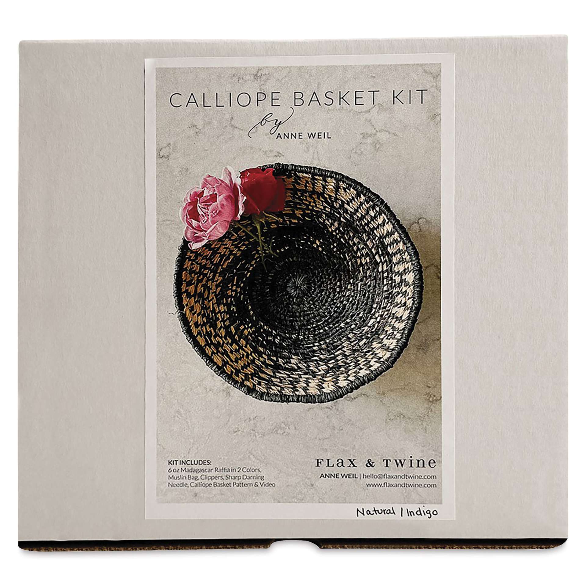 Calliope Basket Making Kit, front of packaging