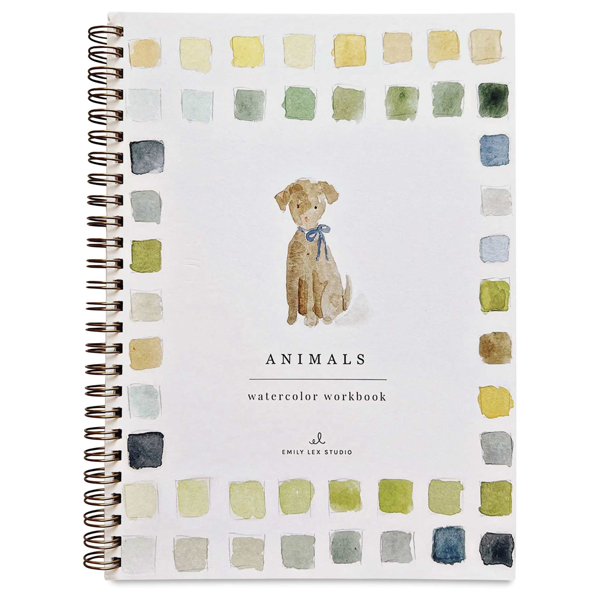 Emily Lex Studio Animals Watercolor Workbook, cover
