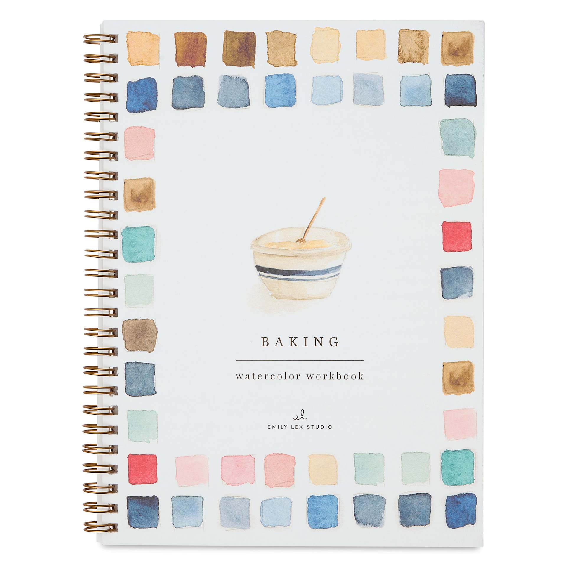 Emily Lex Studio Baking Watercolor Workbook - 6-1/2" x 9", front cover