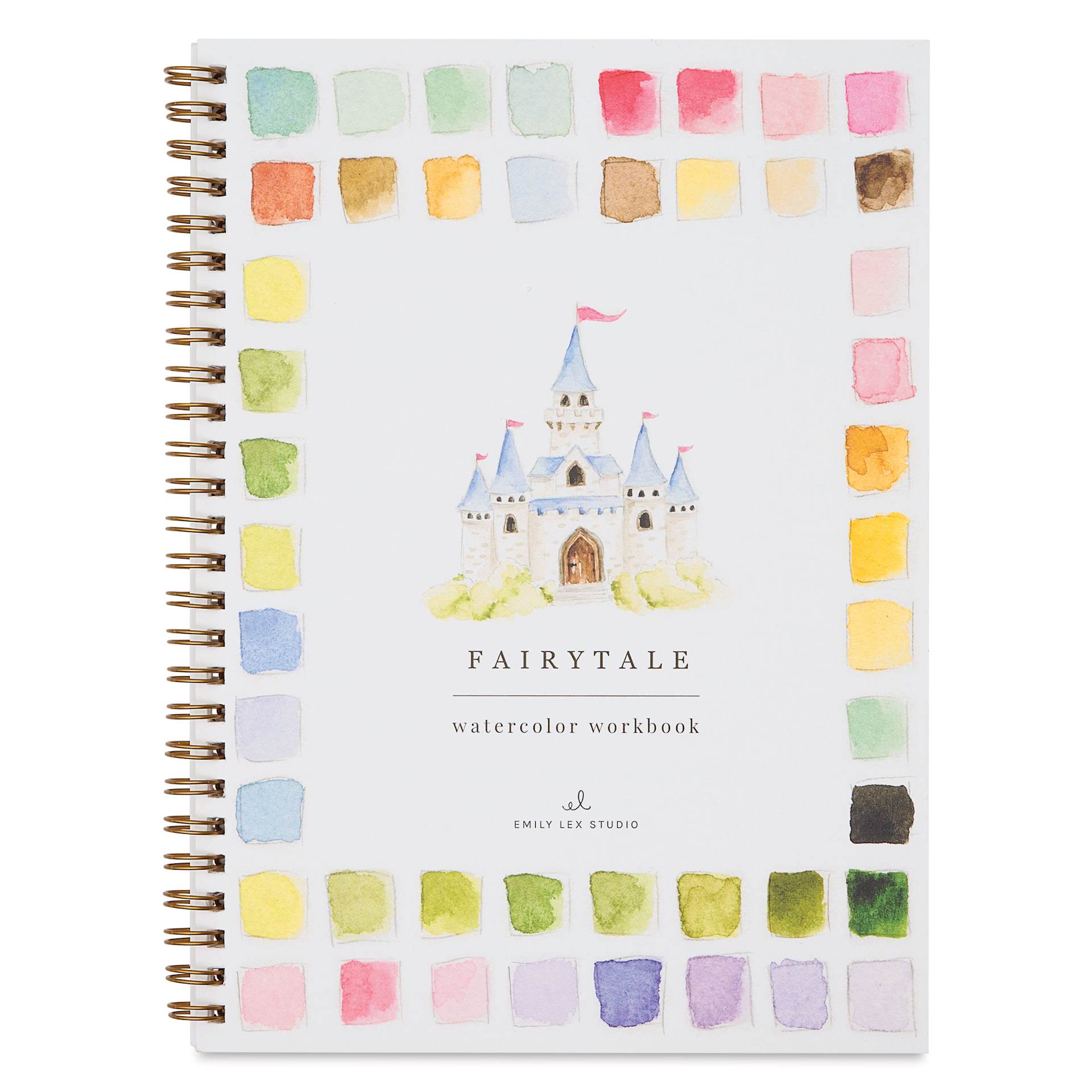 Emily Lex Studio Fairytale Watercolor Workbook - 6-1/2" x 9", front cover