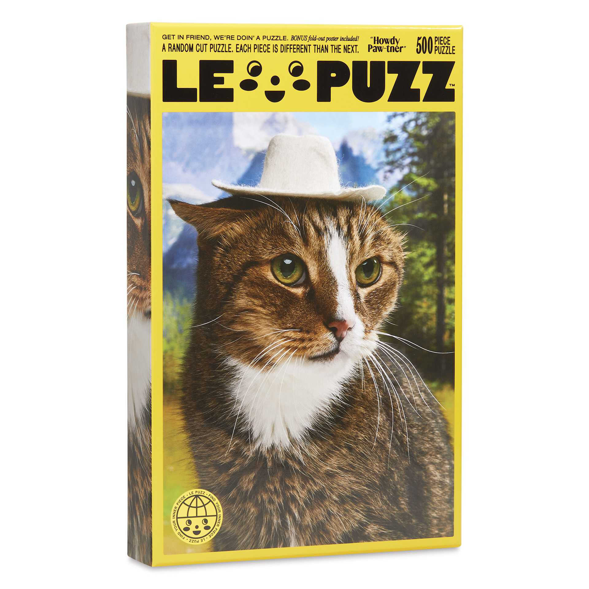 Le Puzz Howdy Pawtner 500-Piece Puzzle - 18" x 25", front of packaging