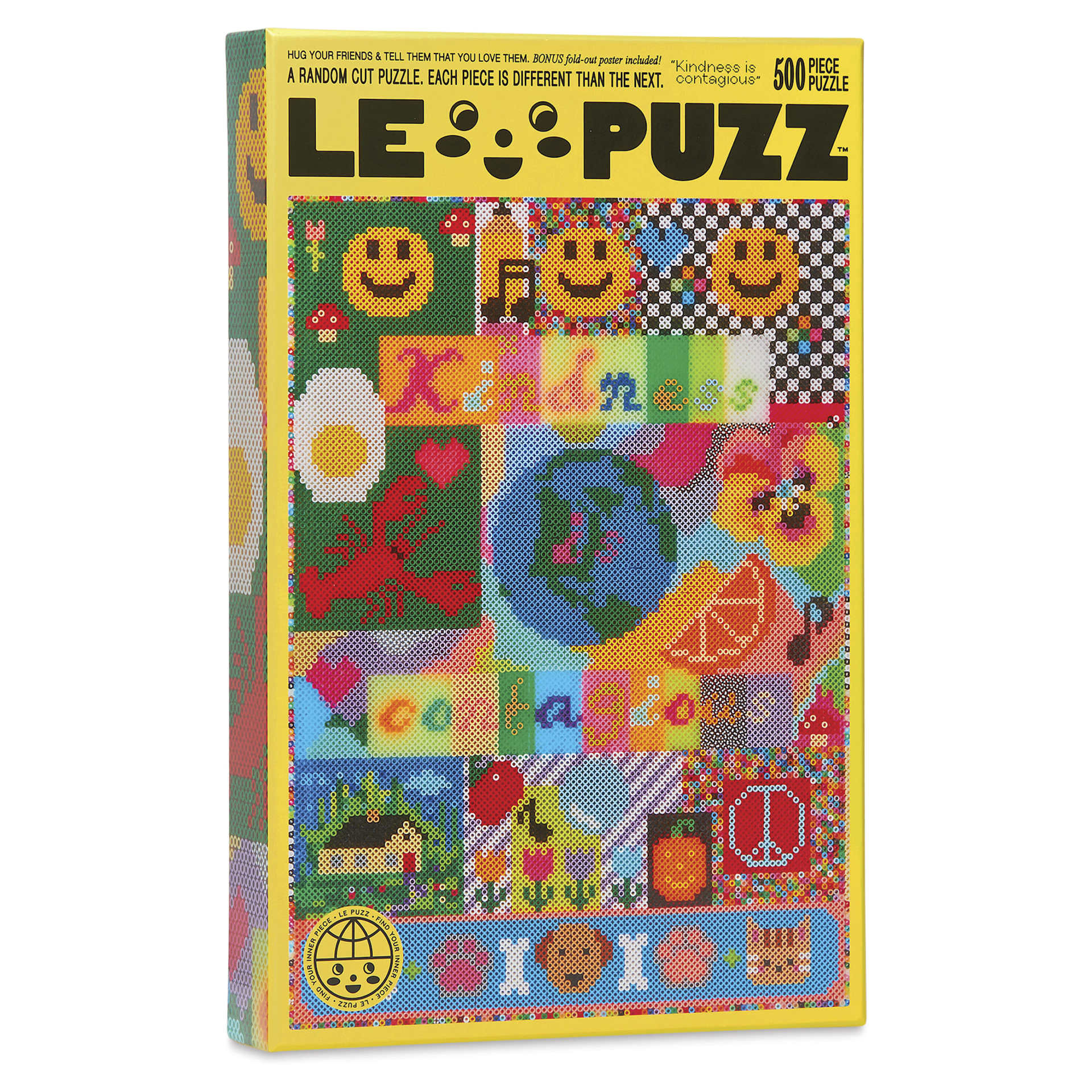 Le Puzz Kindness Is Contagious 500-Piece Puzzle 18" x 25", front of packaging