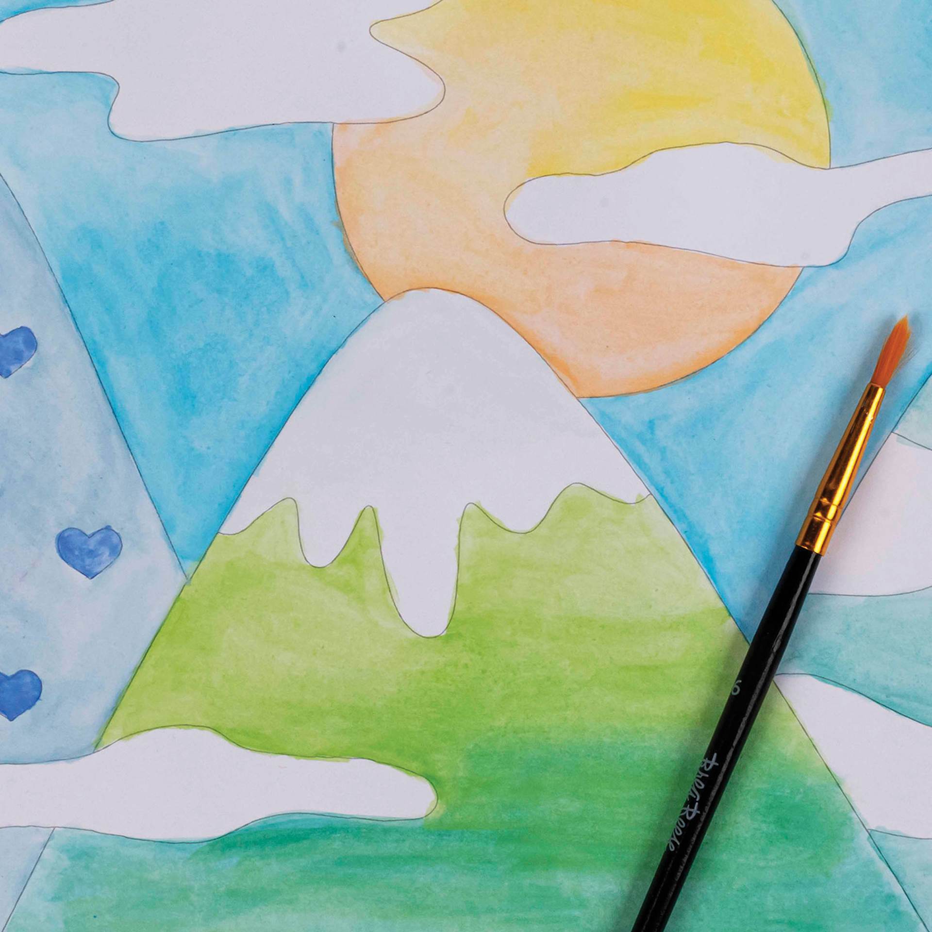 Brea Reese Vivid Mixed Media Coloring Pad - Boho, 7.6" x 9.4", close-up