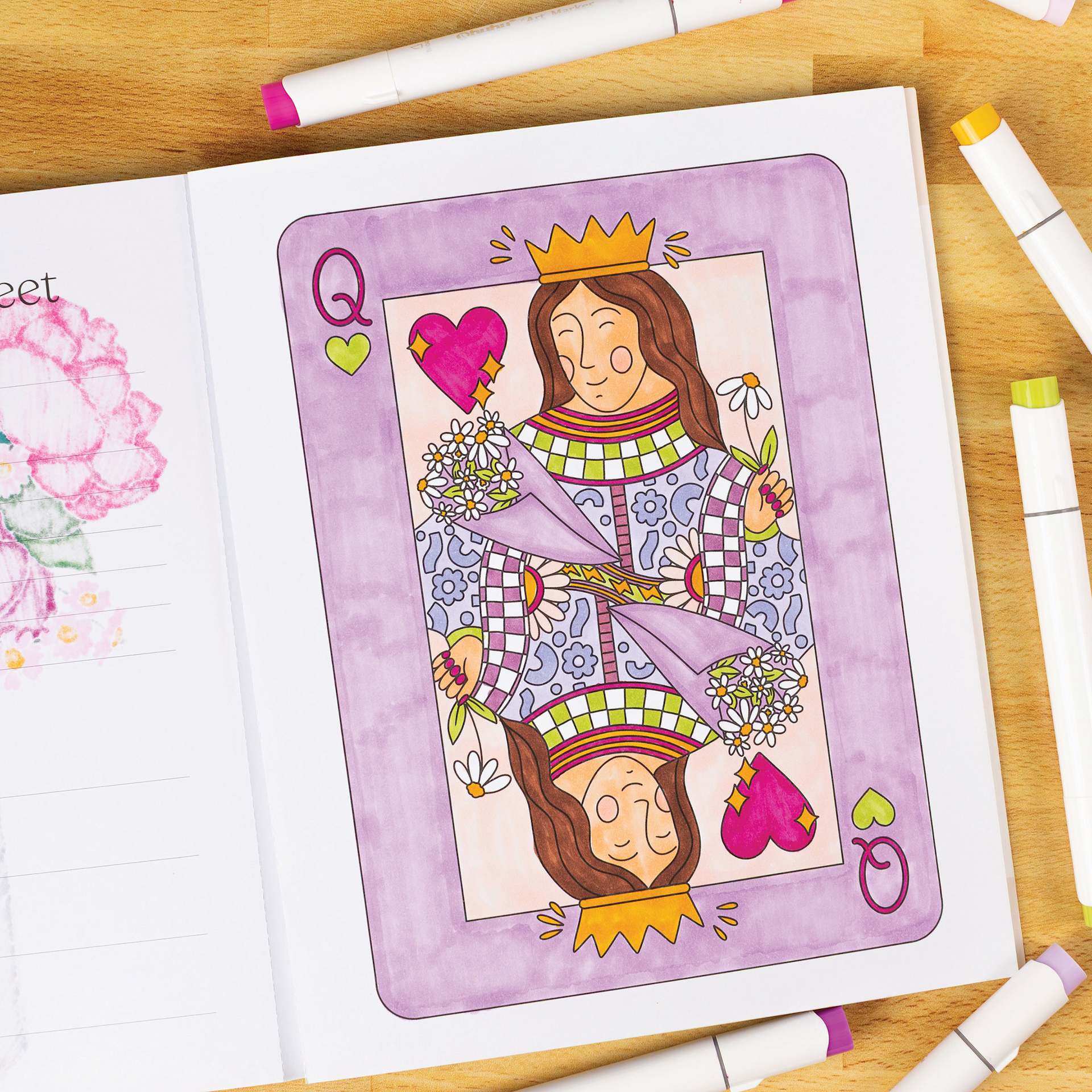 Elyse Breanne Put a Bow On It Coloring Book, Queen of Hearts