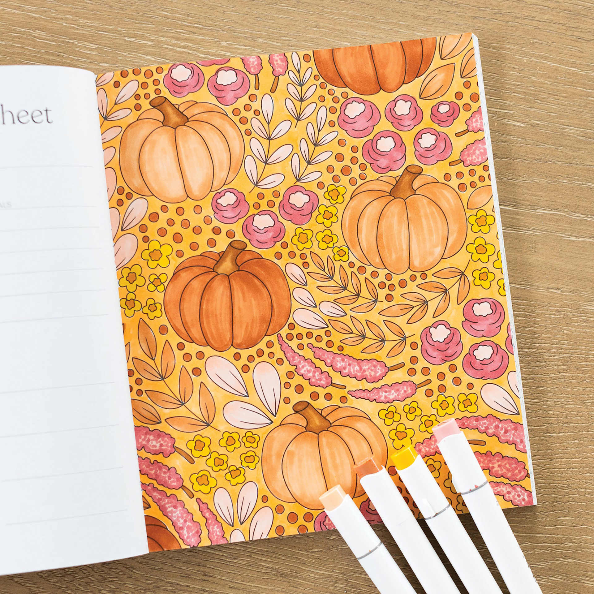 Elyse Breanne Farmer’s Market Coloring Book, pumpkins