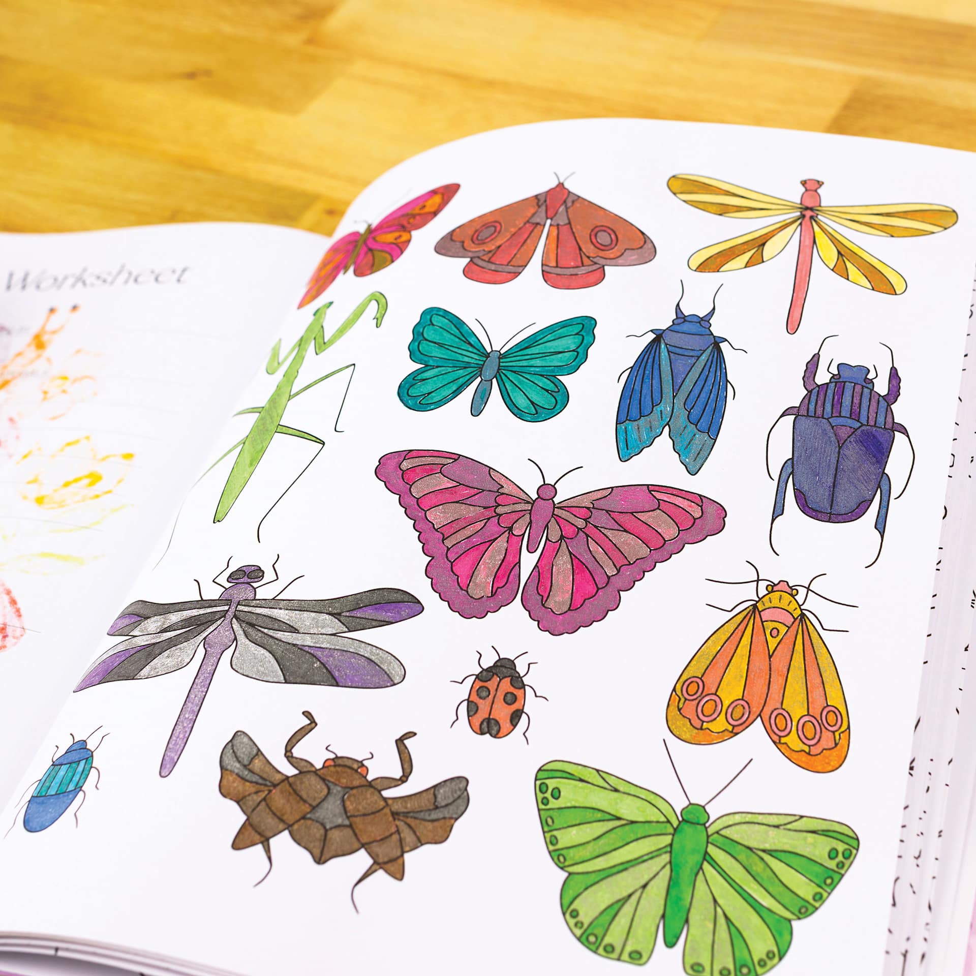 Elyse Breanne Garden Avenue Coloring Book, insects
