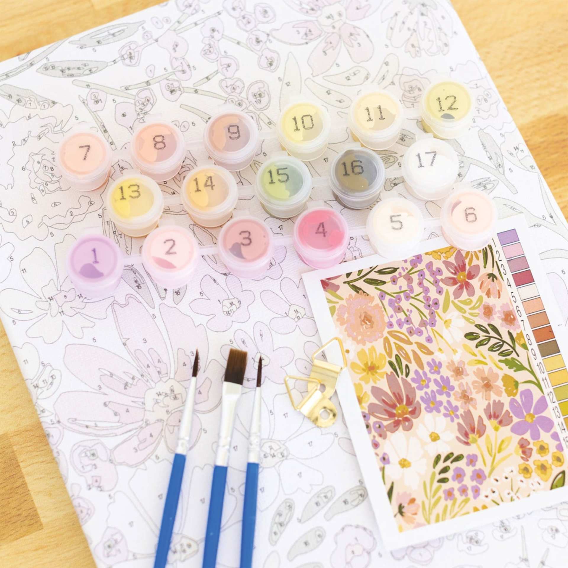 Elyse Breanne Paint By Number Kit - Primrose Petals, open