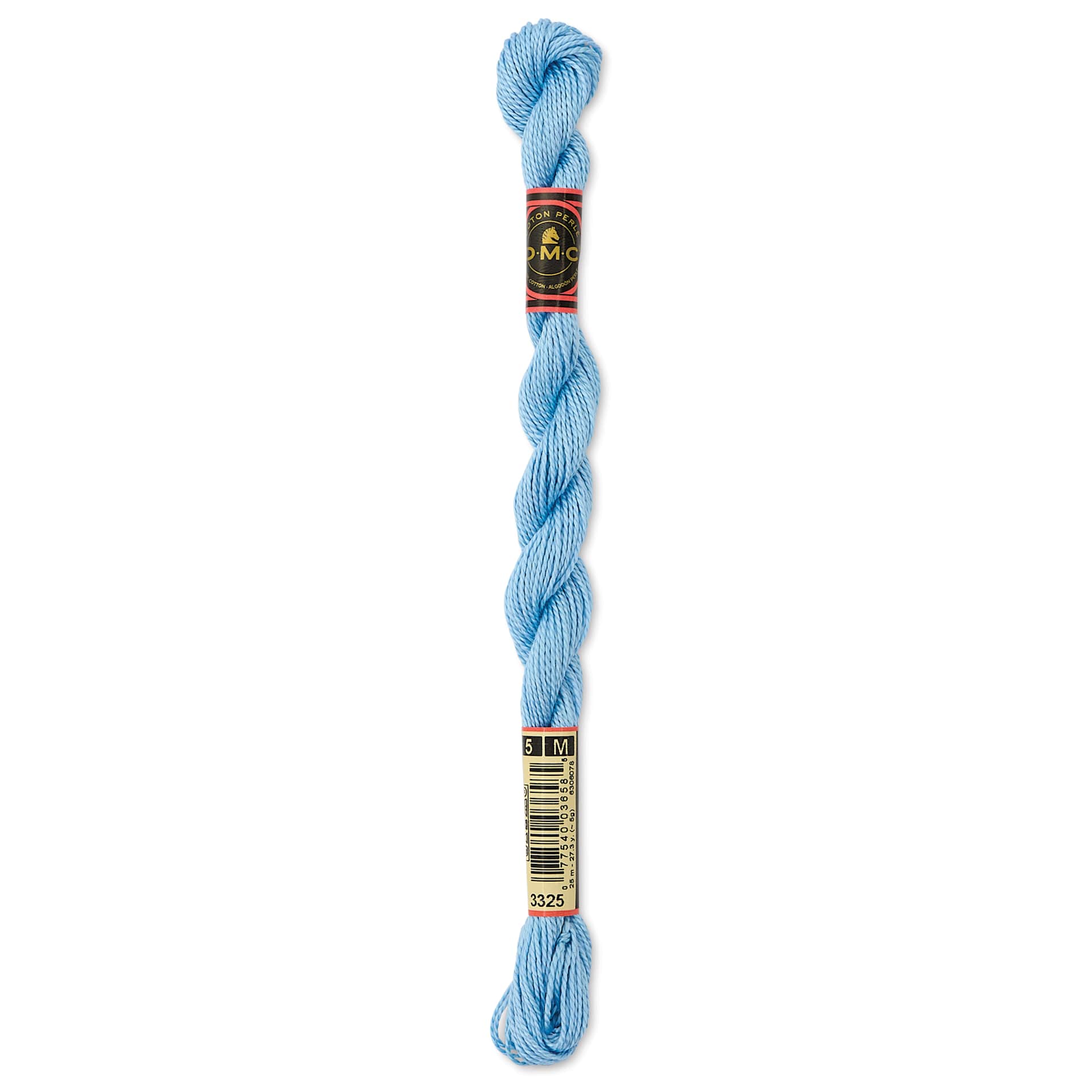 DMC Pearl Cotton Thread - 3325 Light Baby Blue, Size 5