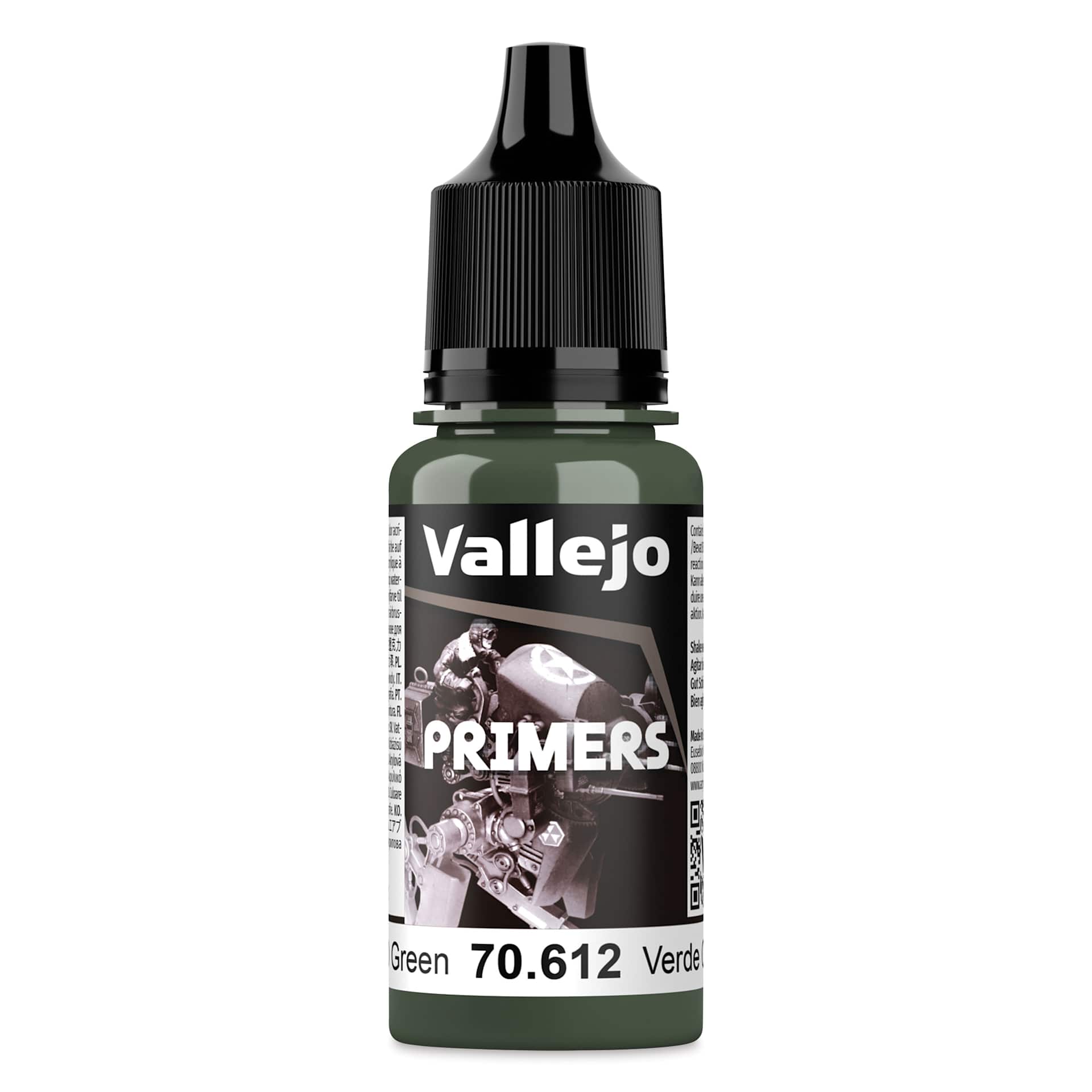 Vallejo Airbrush Primer - NATO Green, 18 ml