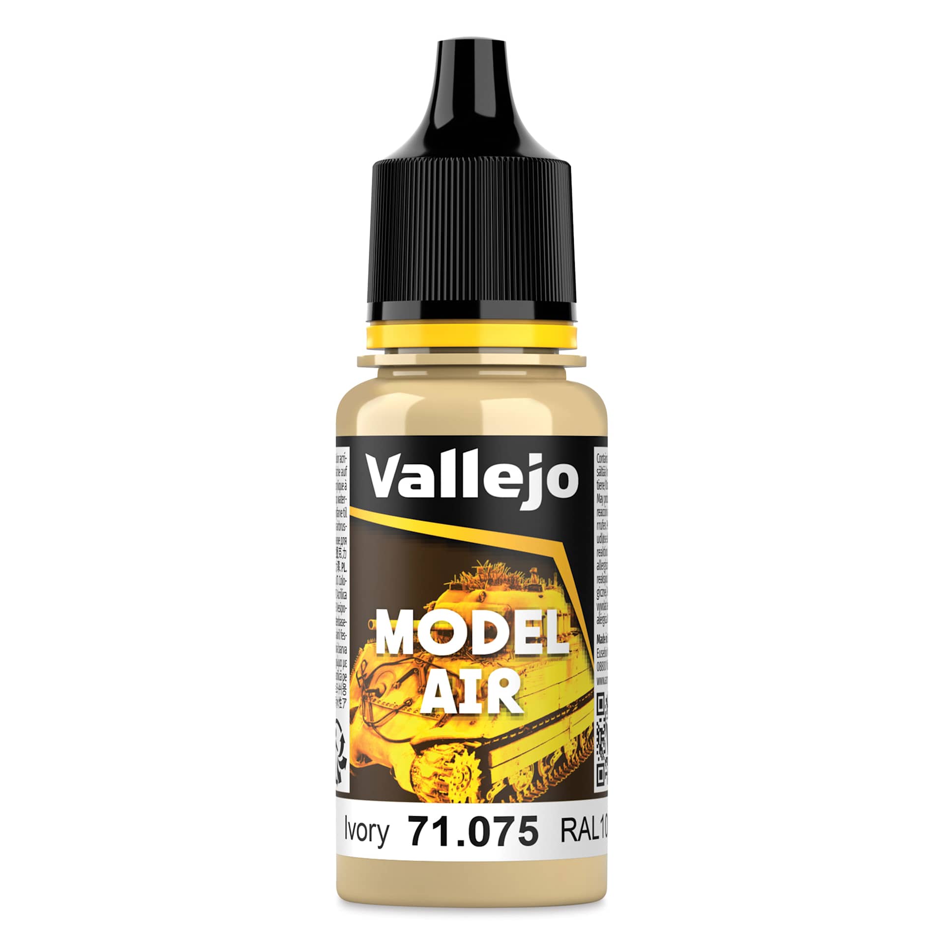 Vallejo Model Air Acrylic Paint - Ivory, 18 ml