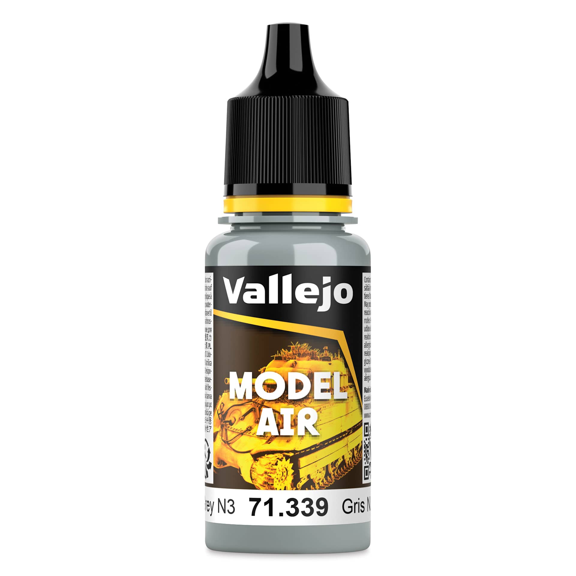 Vallejo Model Air Acrylic Paint - Russian AF Grey No. 3, 18 ml