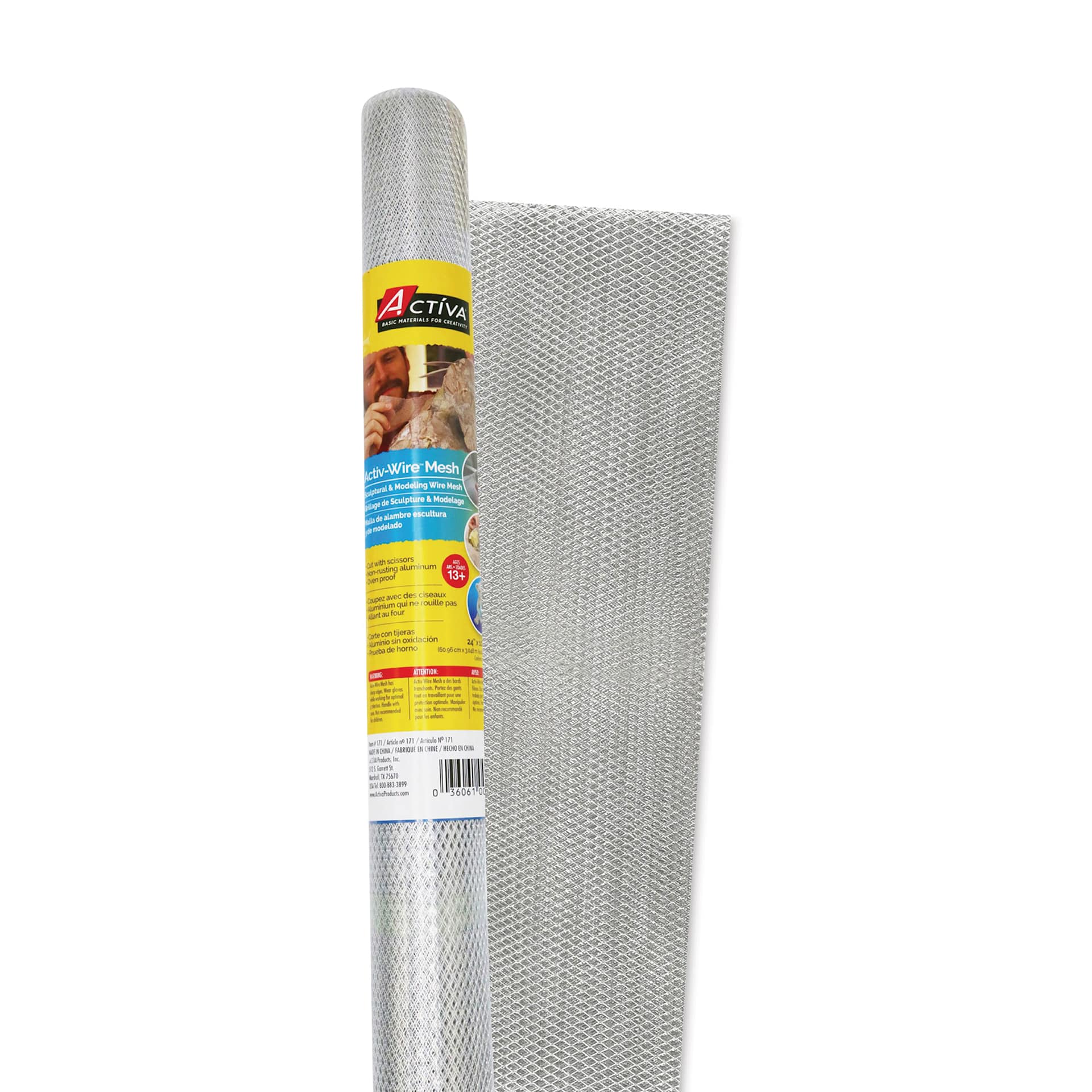 Activa Activ-Wire Mesh Sculptural & Modeling Wire Mesh - Large Weave, 24" x 10 ft Activa Activ-Wire Mesh Sculptural & Modeling Wire Mesh - Large Weave, 24" x 10 ft