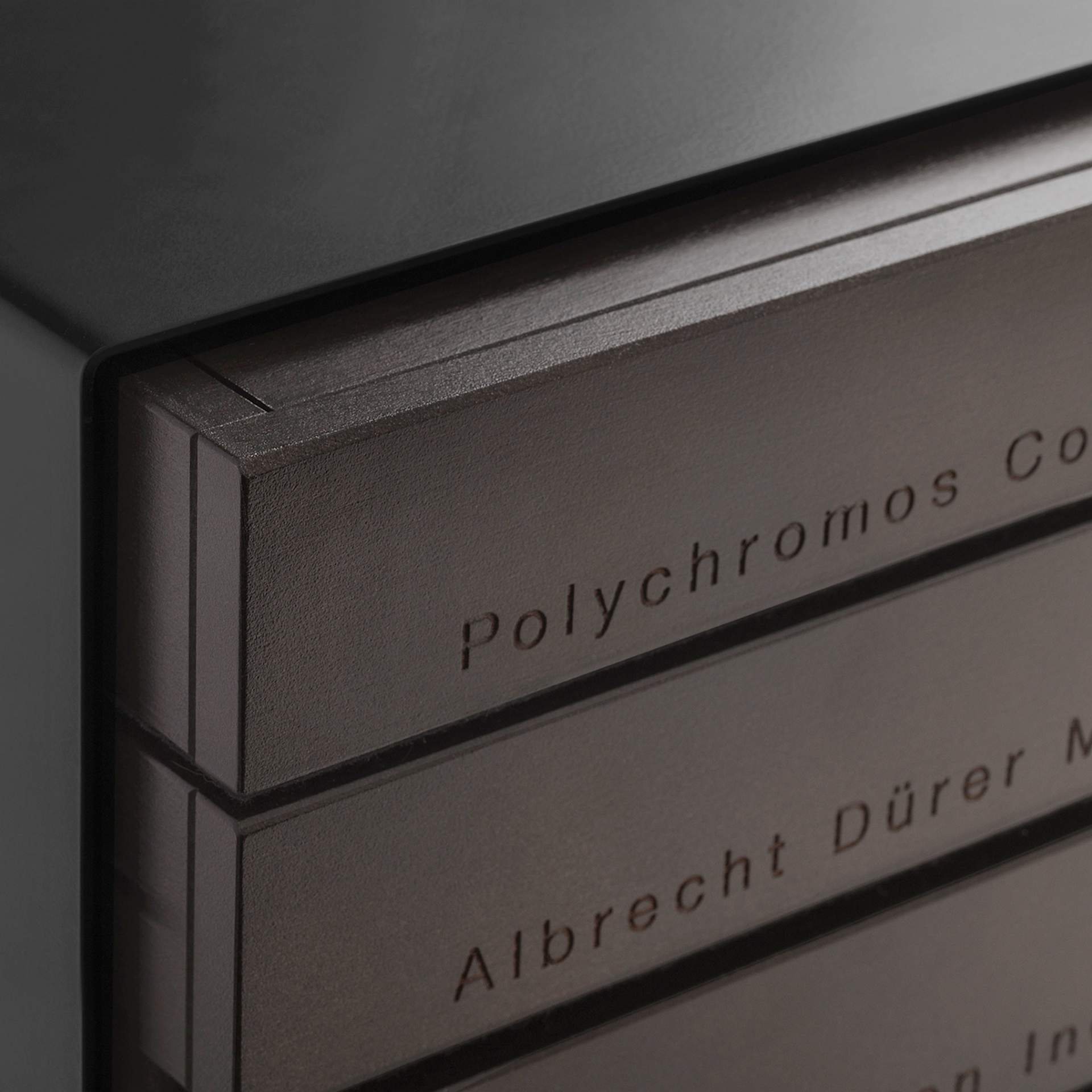 Faber-Castell Limited Edition Art & Graphic 260th Anniversary Set, close-up of each drawer