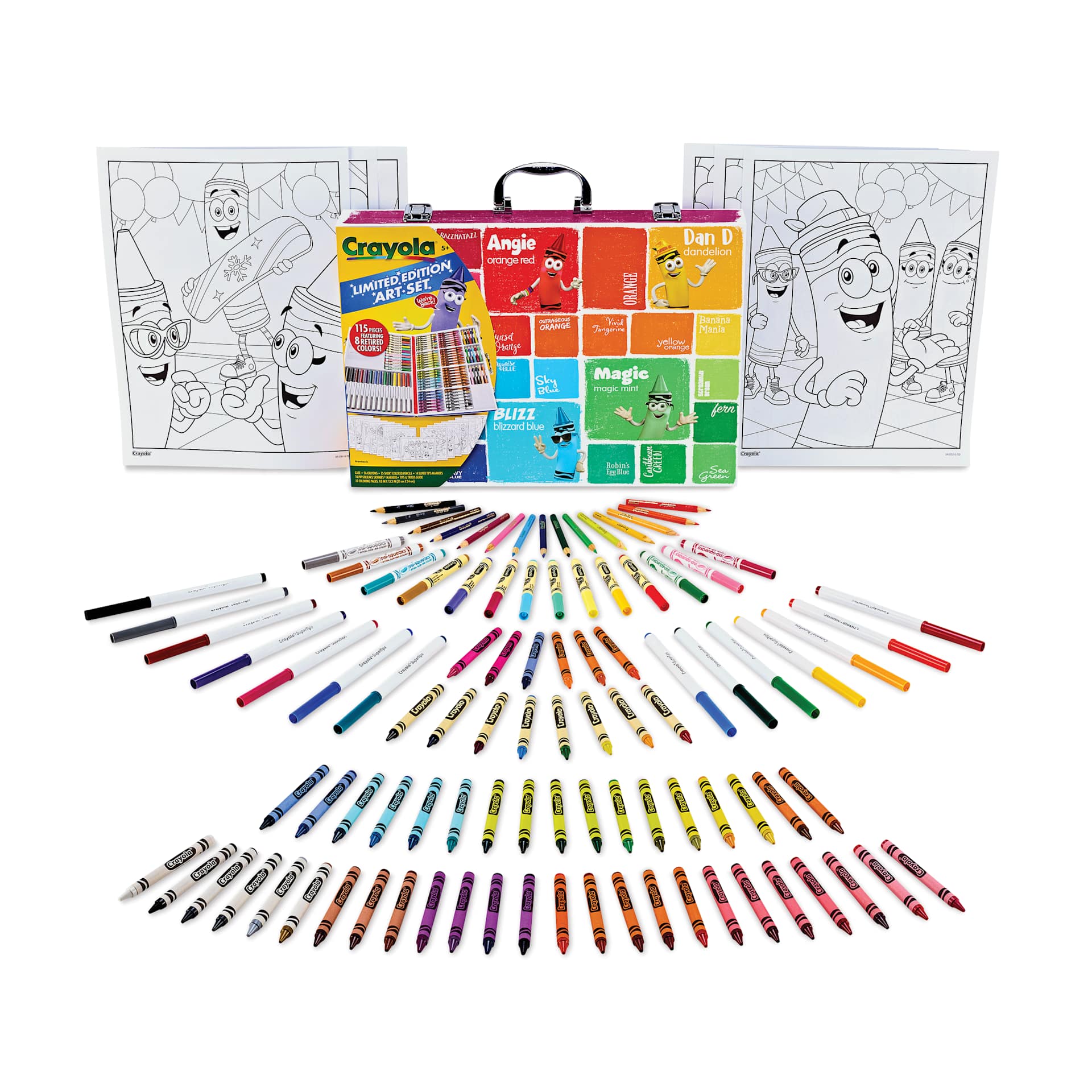 Crayola Limited Edition 115-Piece Art Set contents