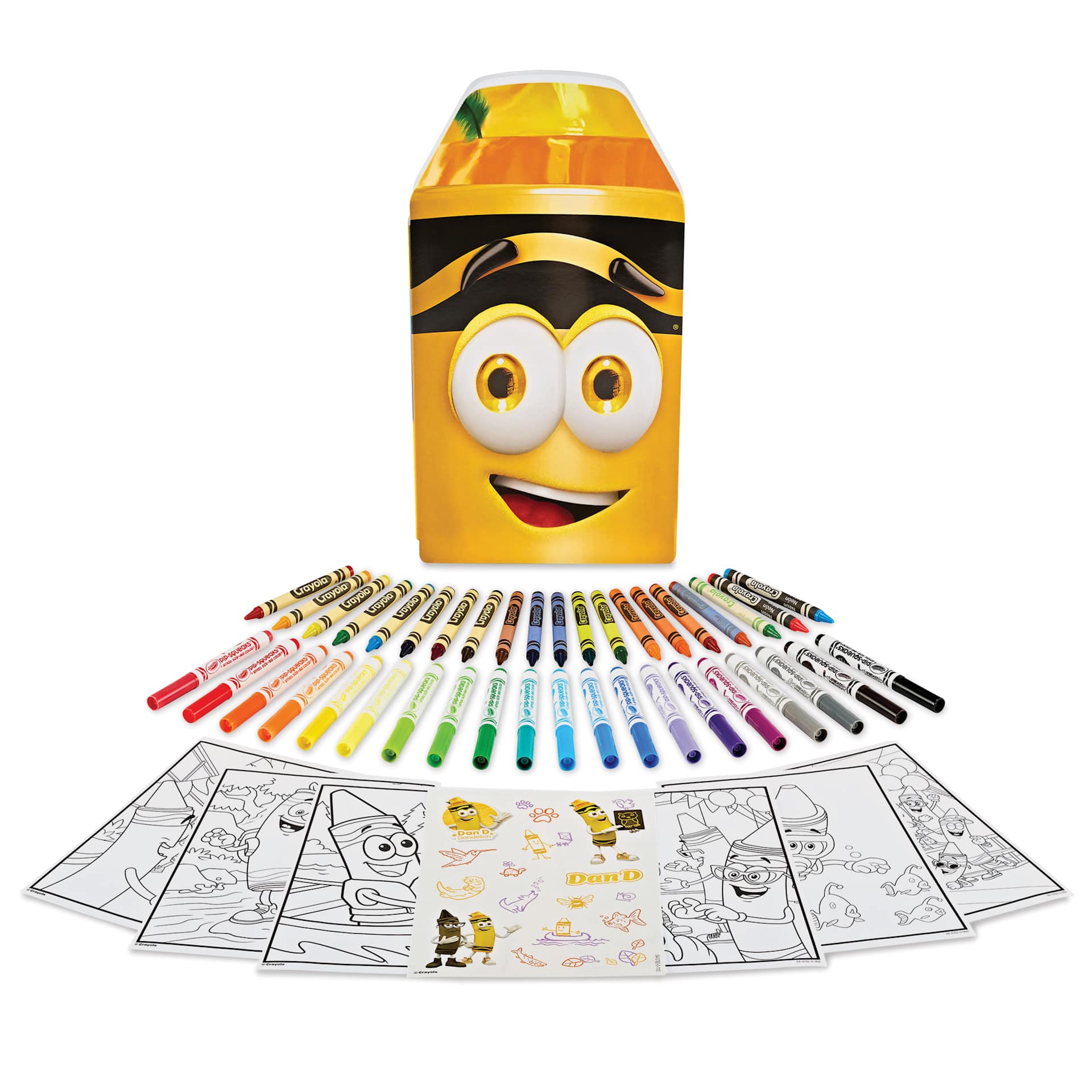 Crayola Limited Edition 60-Piece Art Set - Yellow Art Case with assorted contents