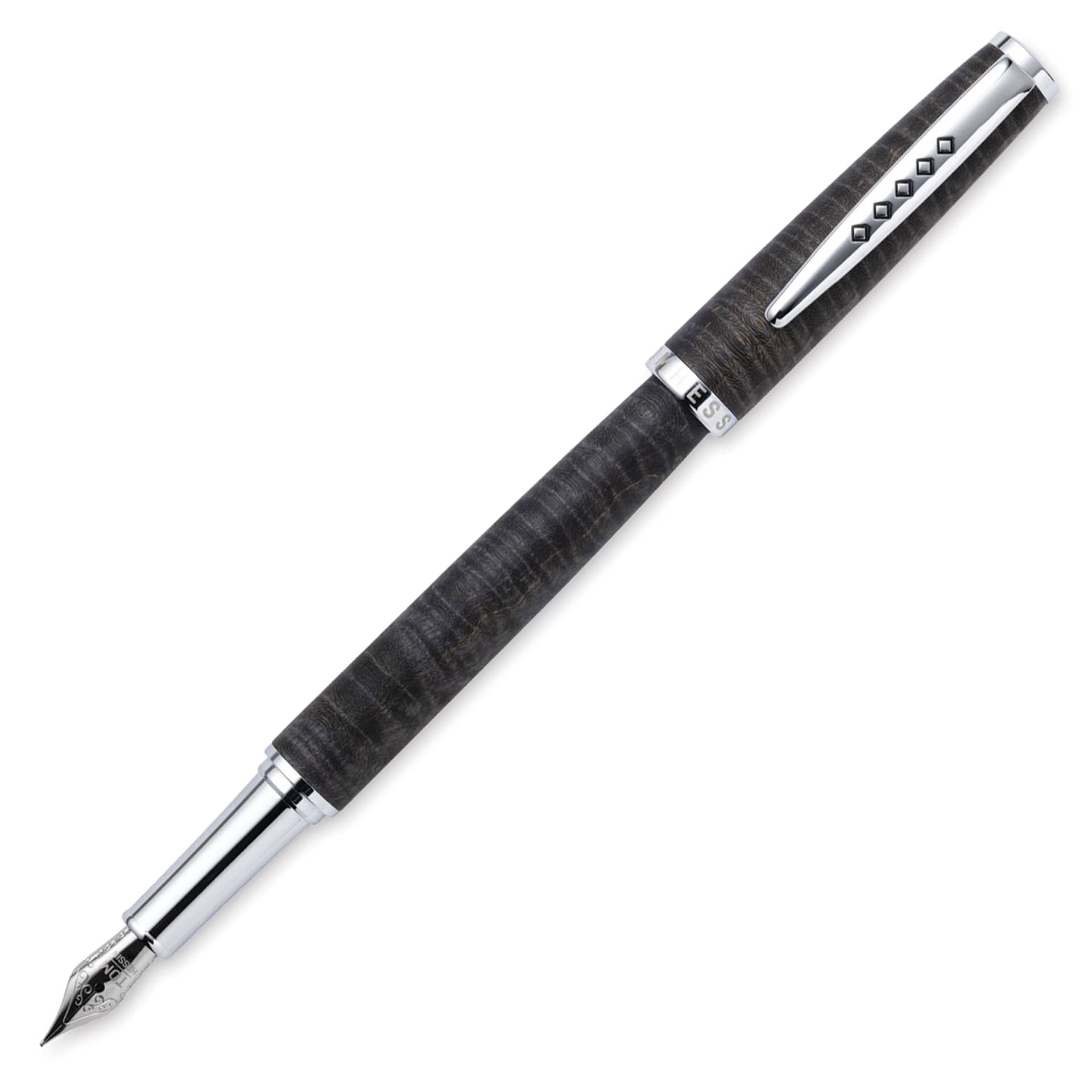 Tom Hessin Edinburgh Collection Fountain Pen - Stockbridge Stone, cap removed (image may show a different size nib)