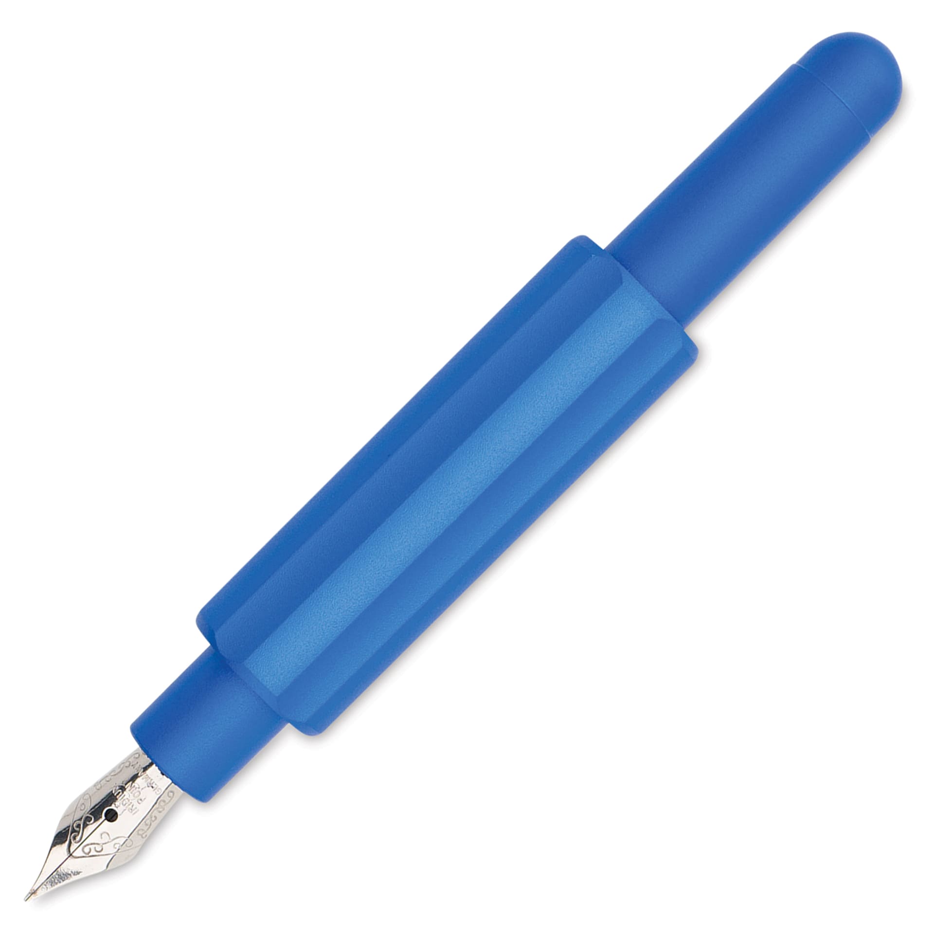 Monteverde Axis Fountain Pen - Matte Blue, Extra Fine Nib, unposted (image may show a different size nib)