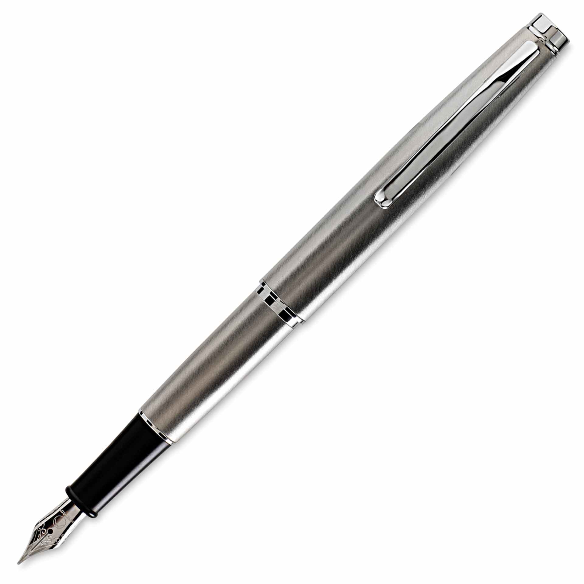 Monteverde Dakota Fountain Pen - Stainless Steel, Extra Fine Nib, uncapped (image may show a different size nib)