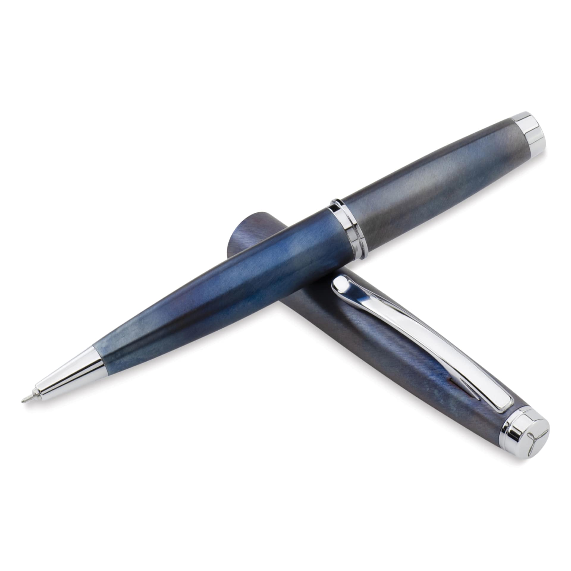 Monteverde Dakota Gel Pen - Raw Flame, angled view