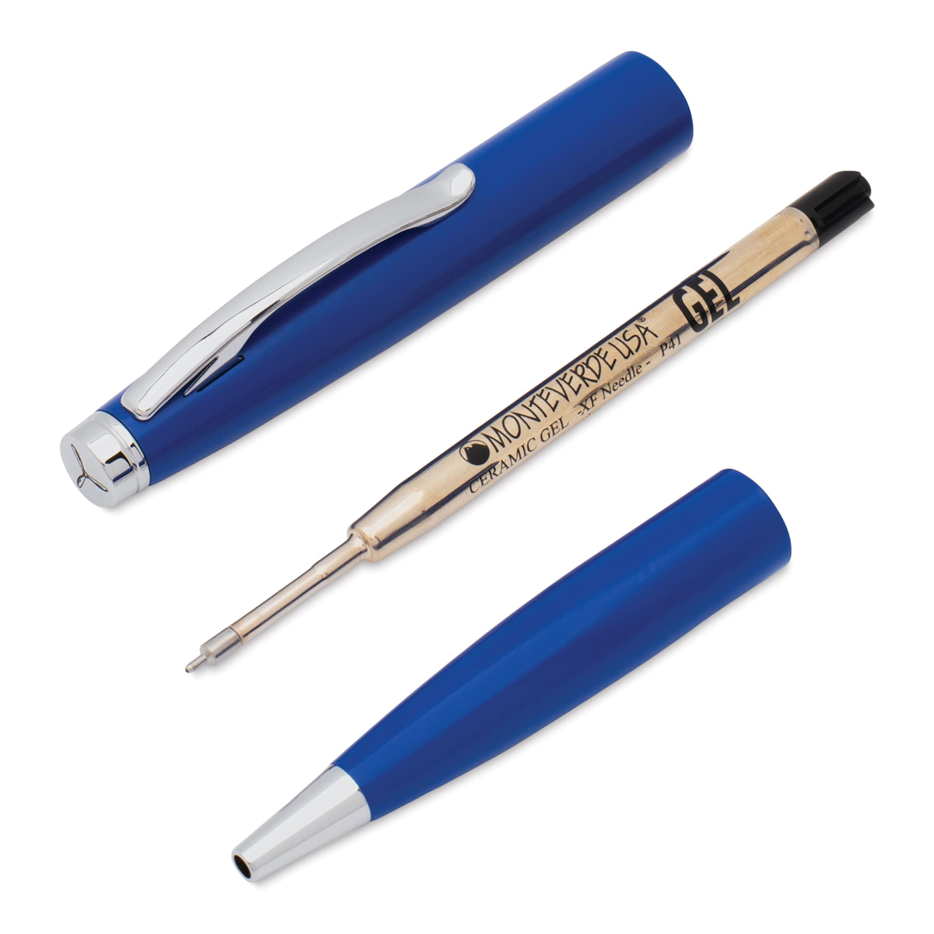 Monteverde Dakota Gel Pen - Air Force Blue, separated