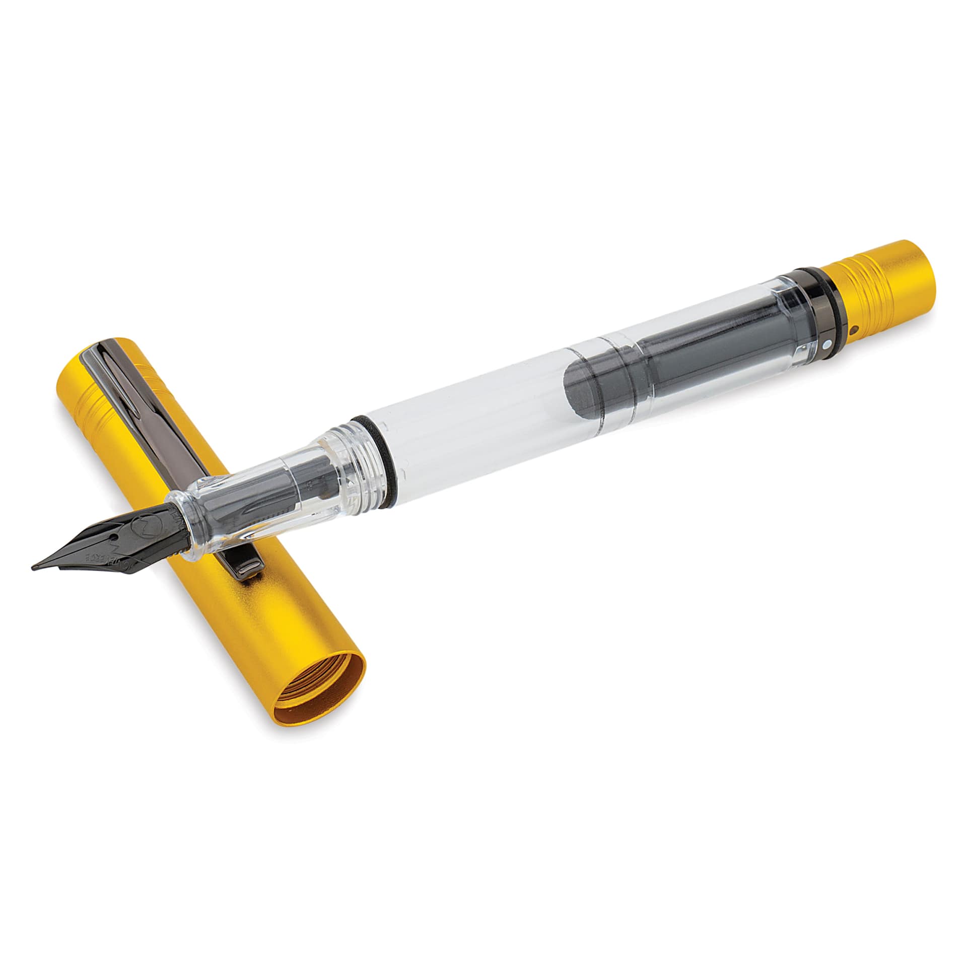 Monteverde MP1 Fountain Pen - Honey Yellow, Extra Fine Nib with cap (image may show different size nib)