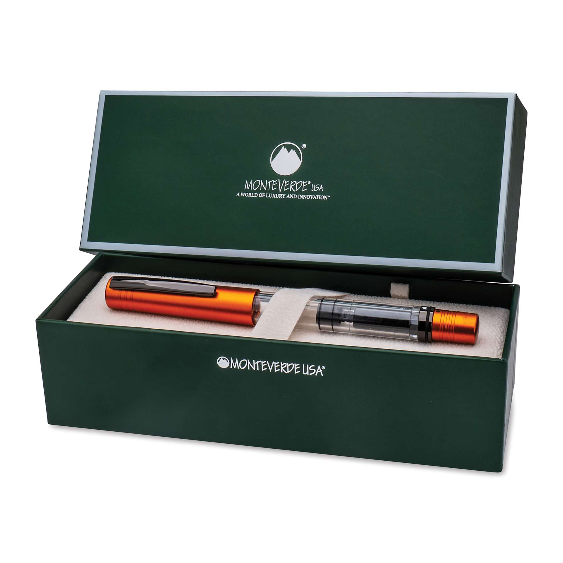 Monteverde MP1 Omniflex Fountain Pen - Foxy Orange, in packaging