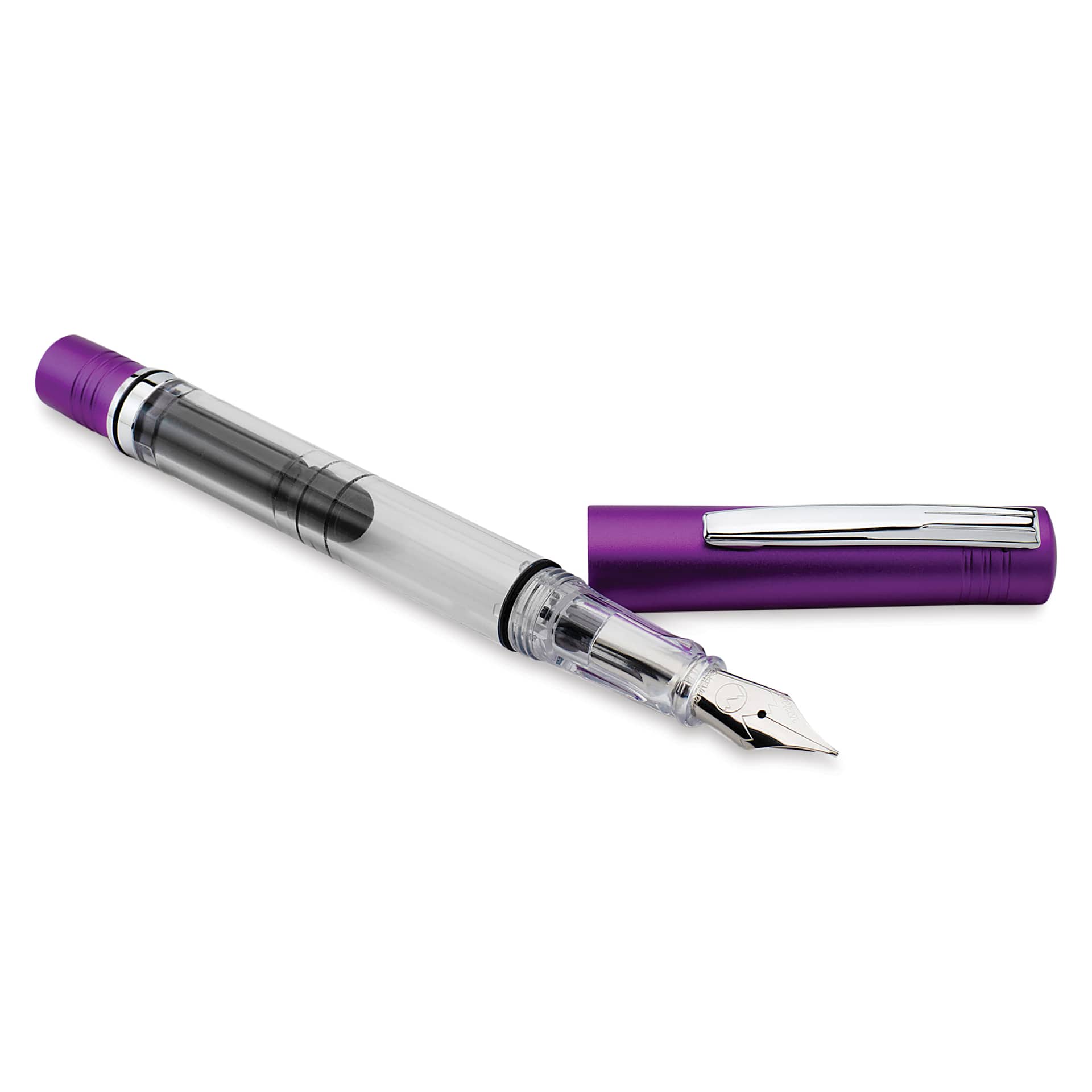 Monteverde MP1 Stub Fountain Pen - Purple Frost, with cap (image may reflect a different nib)