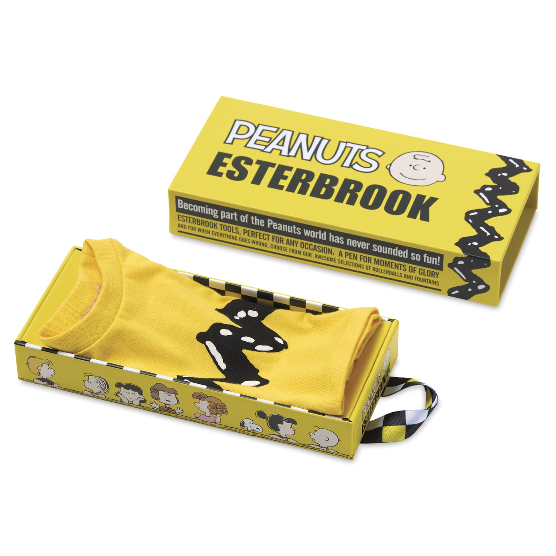 Esterbrook Peanuts 75th Anniversary Ballpoint Pen - Charlie Brown packaging with collectible