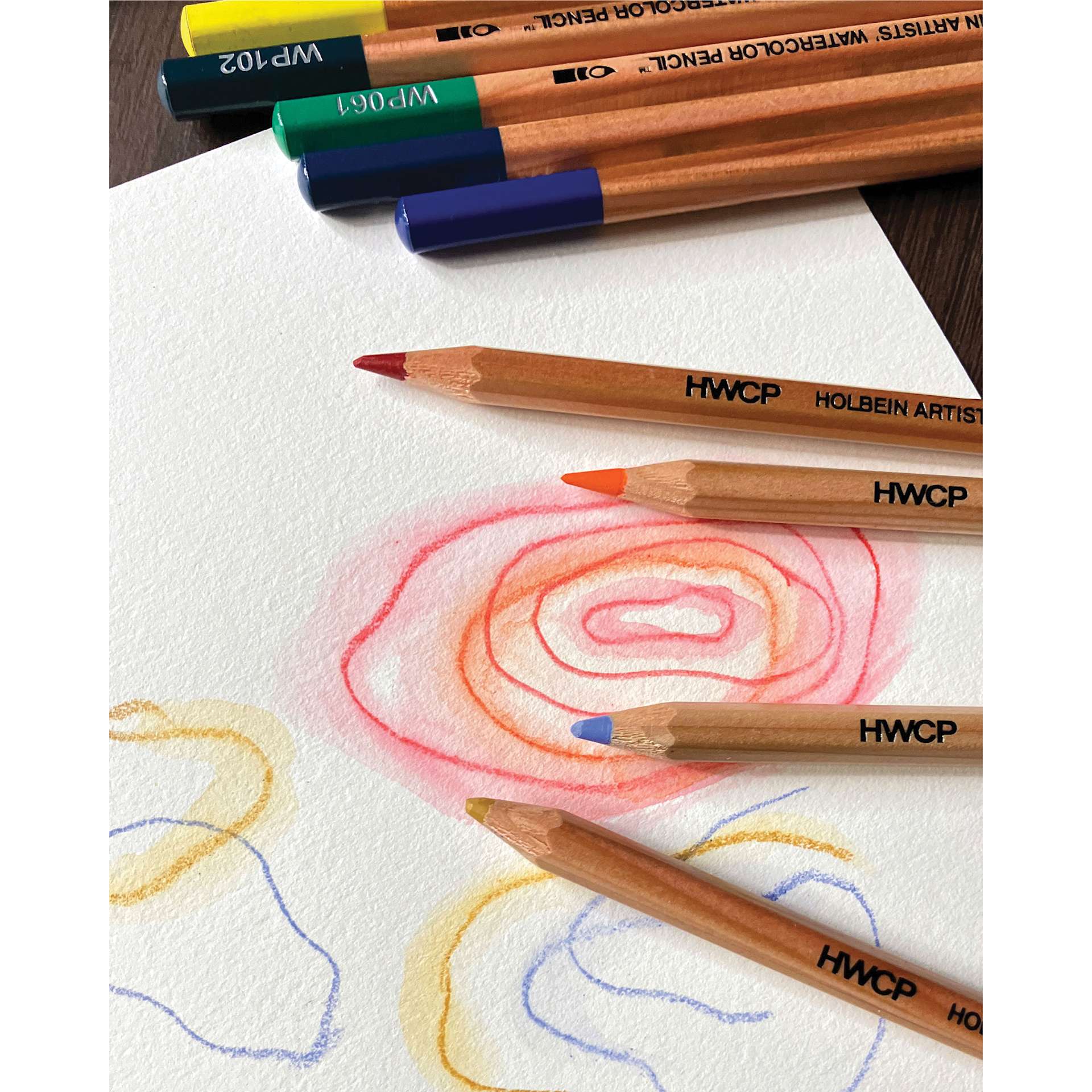 Holbein Artists' Watercolor Pencils with sketch