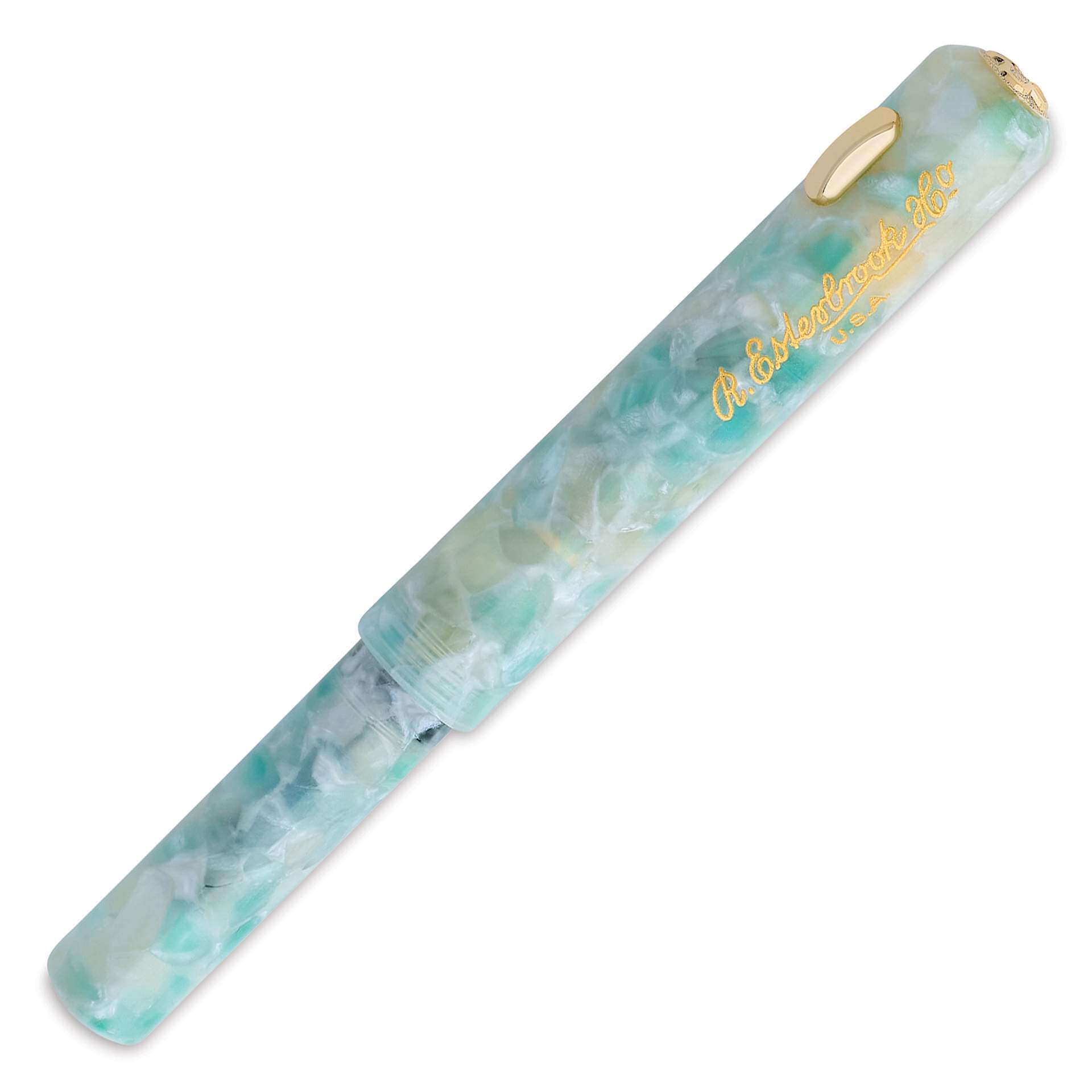 Esterbrook Niblet Stub Fountain Pen - Sea Glass, capped