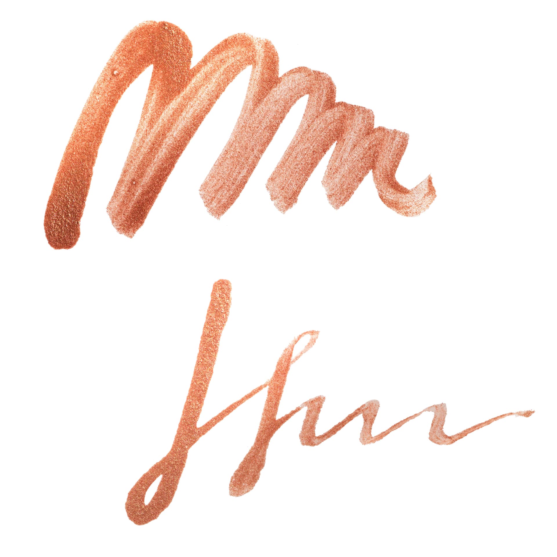 Yasutomo Liquid Metallic Sumi Ink - Copper swatch