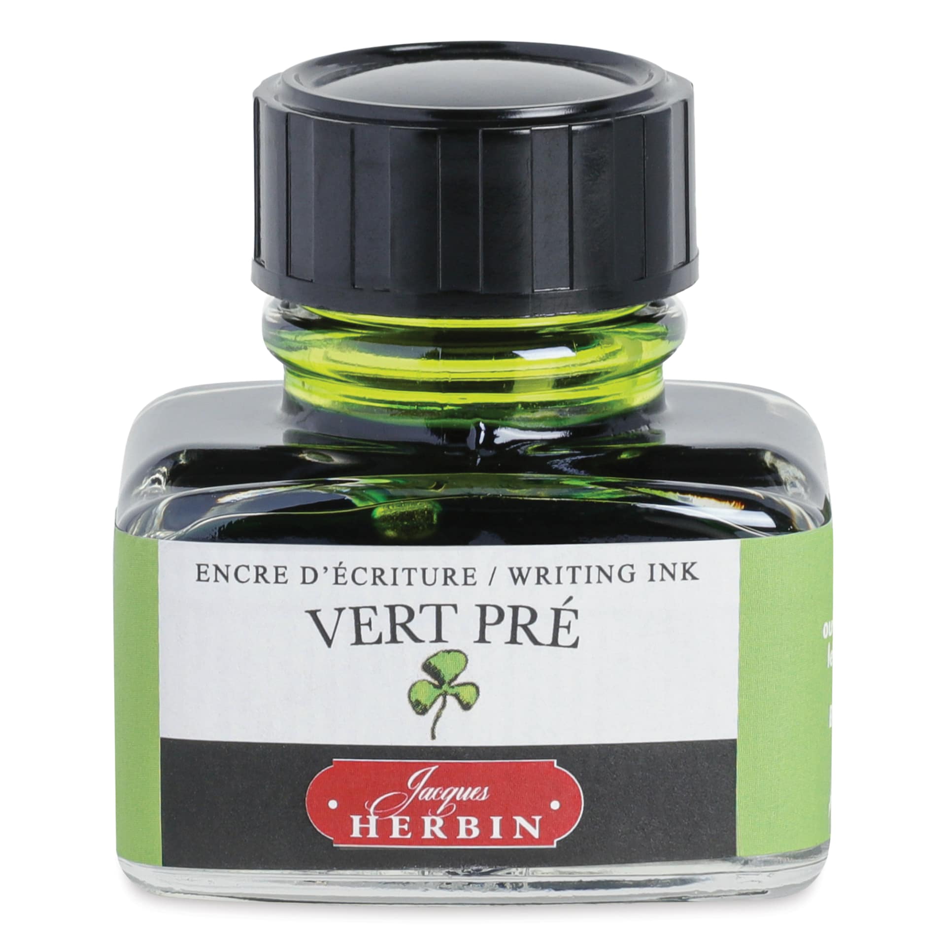 Herbin La Perle des Encres The Jewel of Inks Fountain Pen Ink - Vert Pré (Meadow Green), 30 ml
