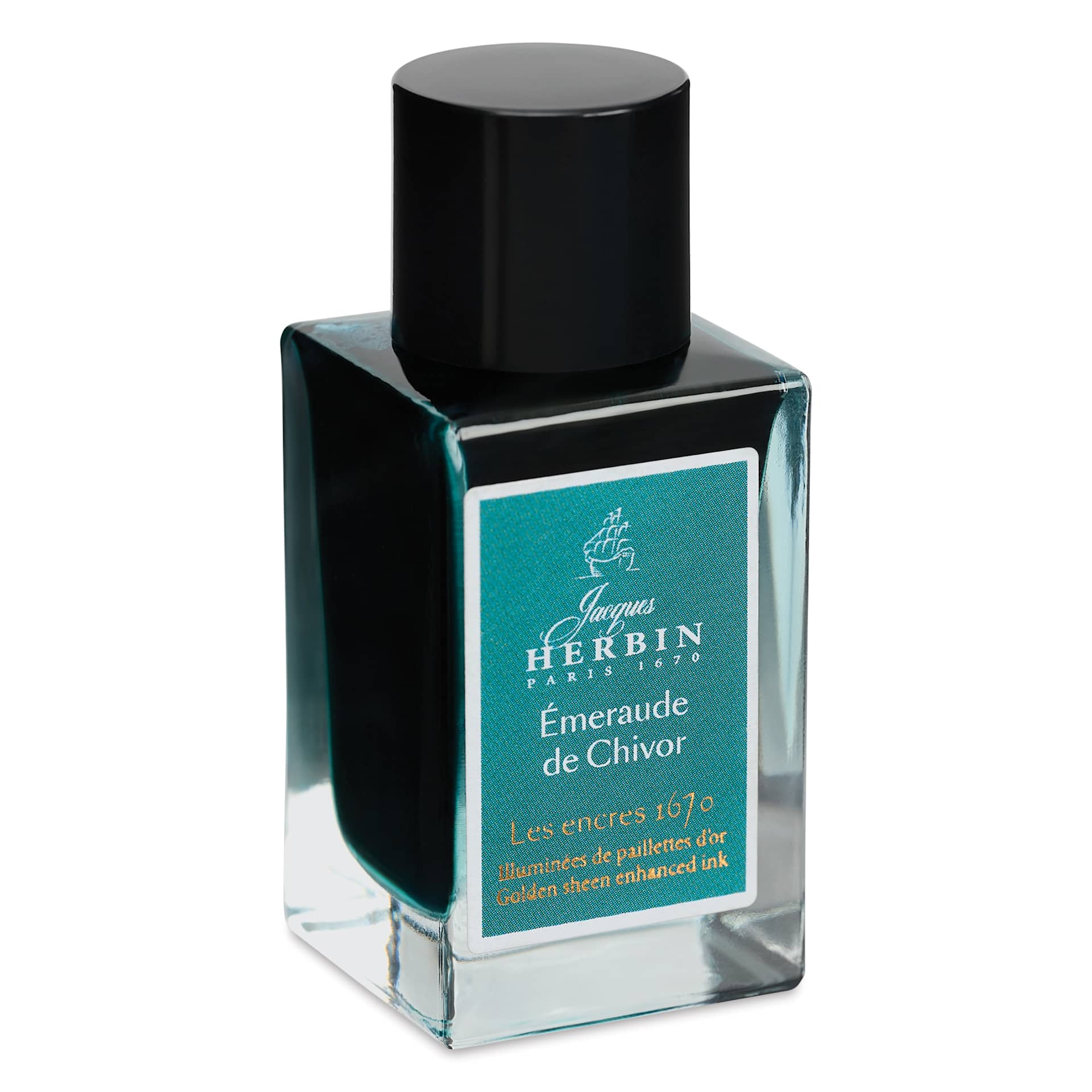 Herbin 1670 Anniversary Collection Fountain Pen Ink - Emeraude de Chivor, 15 ml