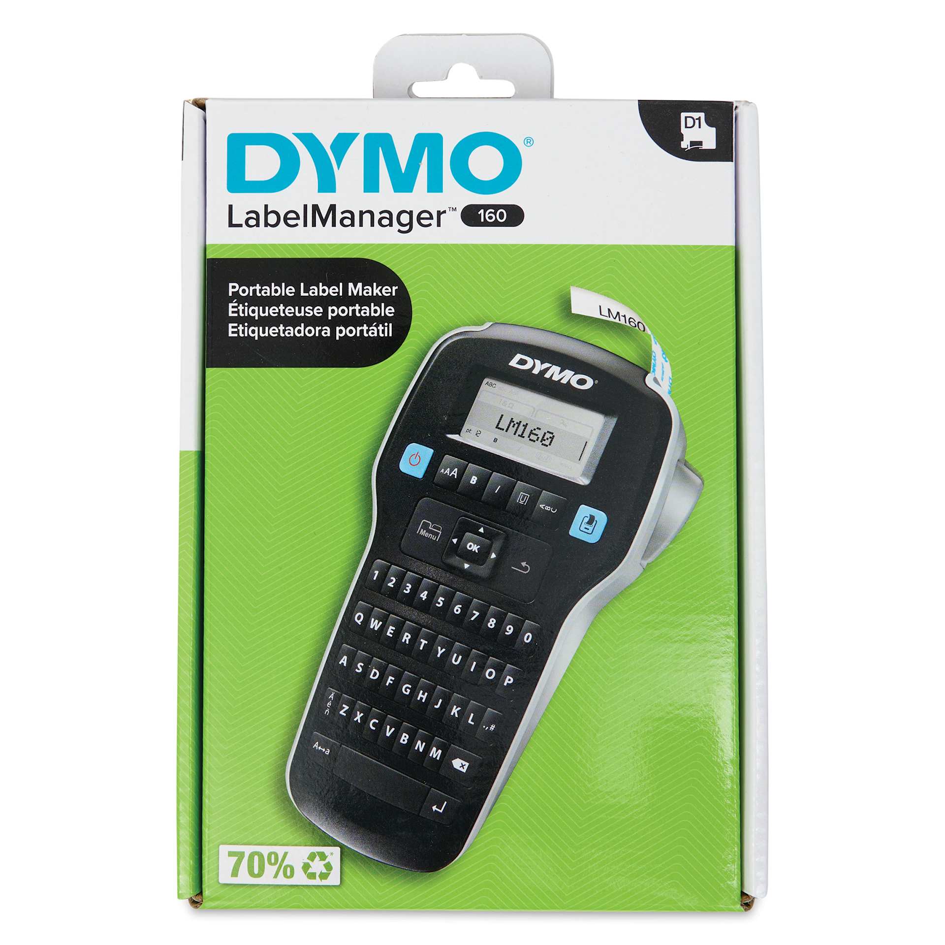 DYMO LabelManager 160 Portable Label Maker, front of packaging