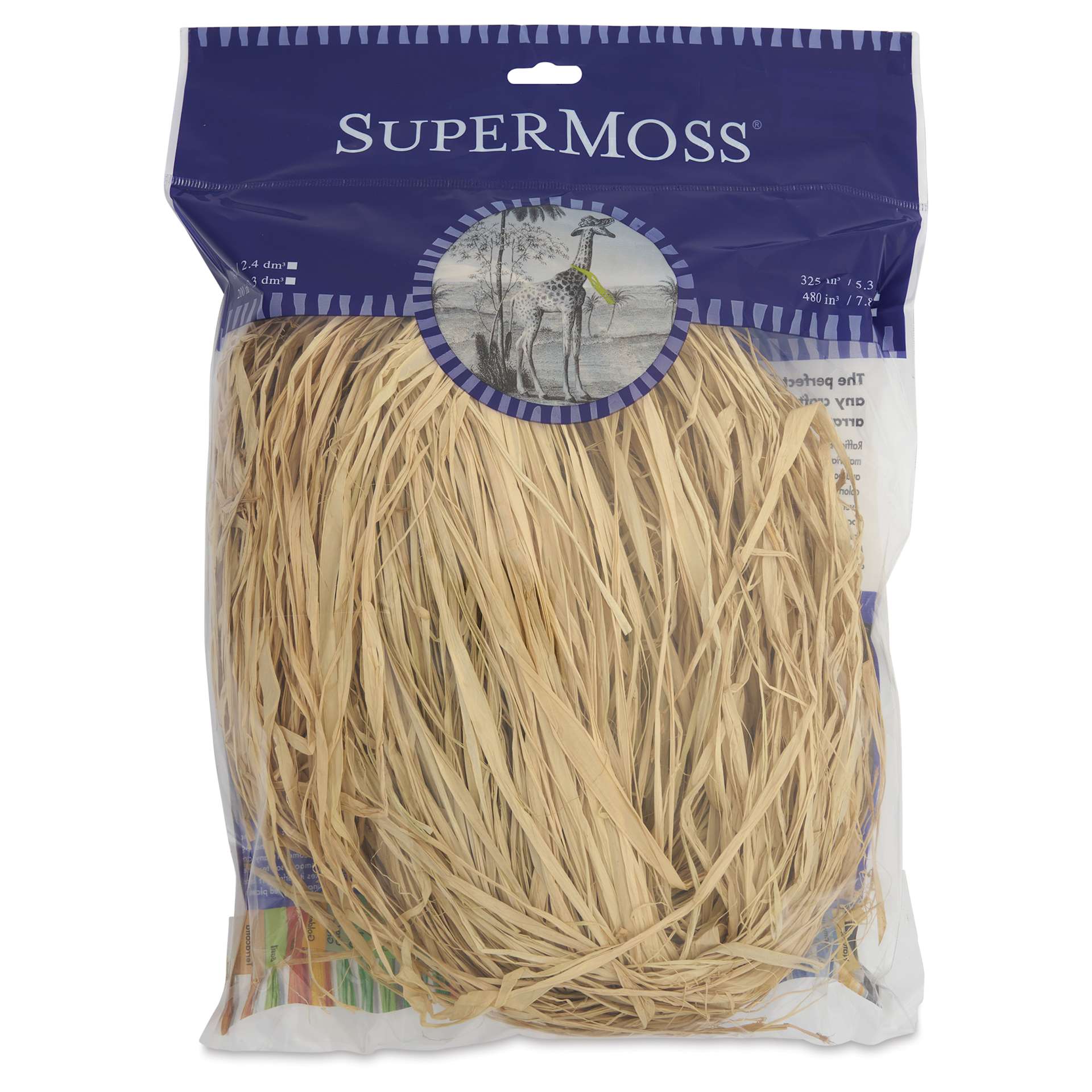 SuperMoss Raffia - Natural, 4 oz - front of packaging