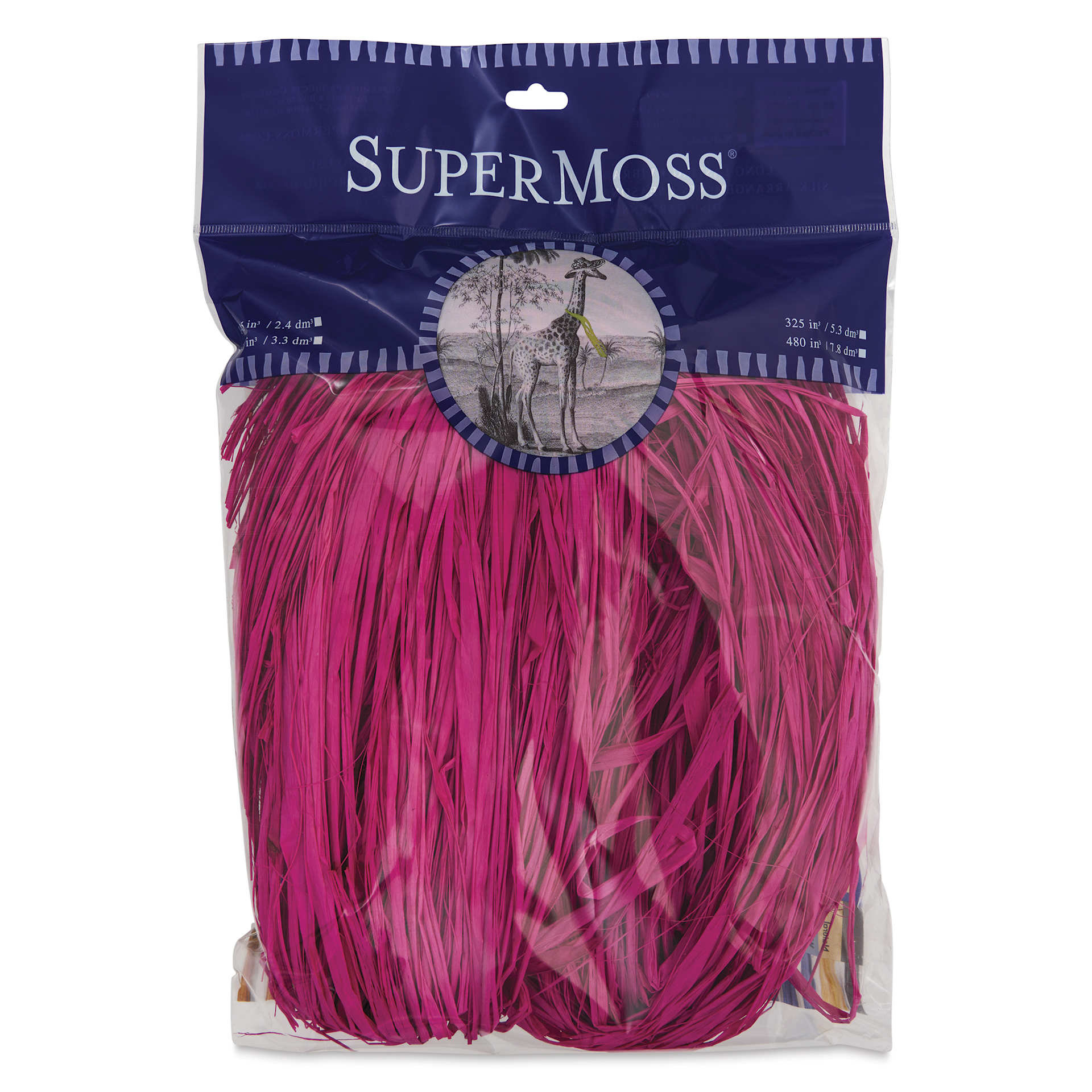 SuperMoss Raffia - Pink, 4 oz - front of packaging
