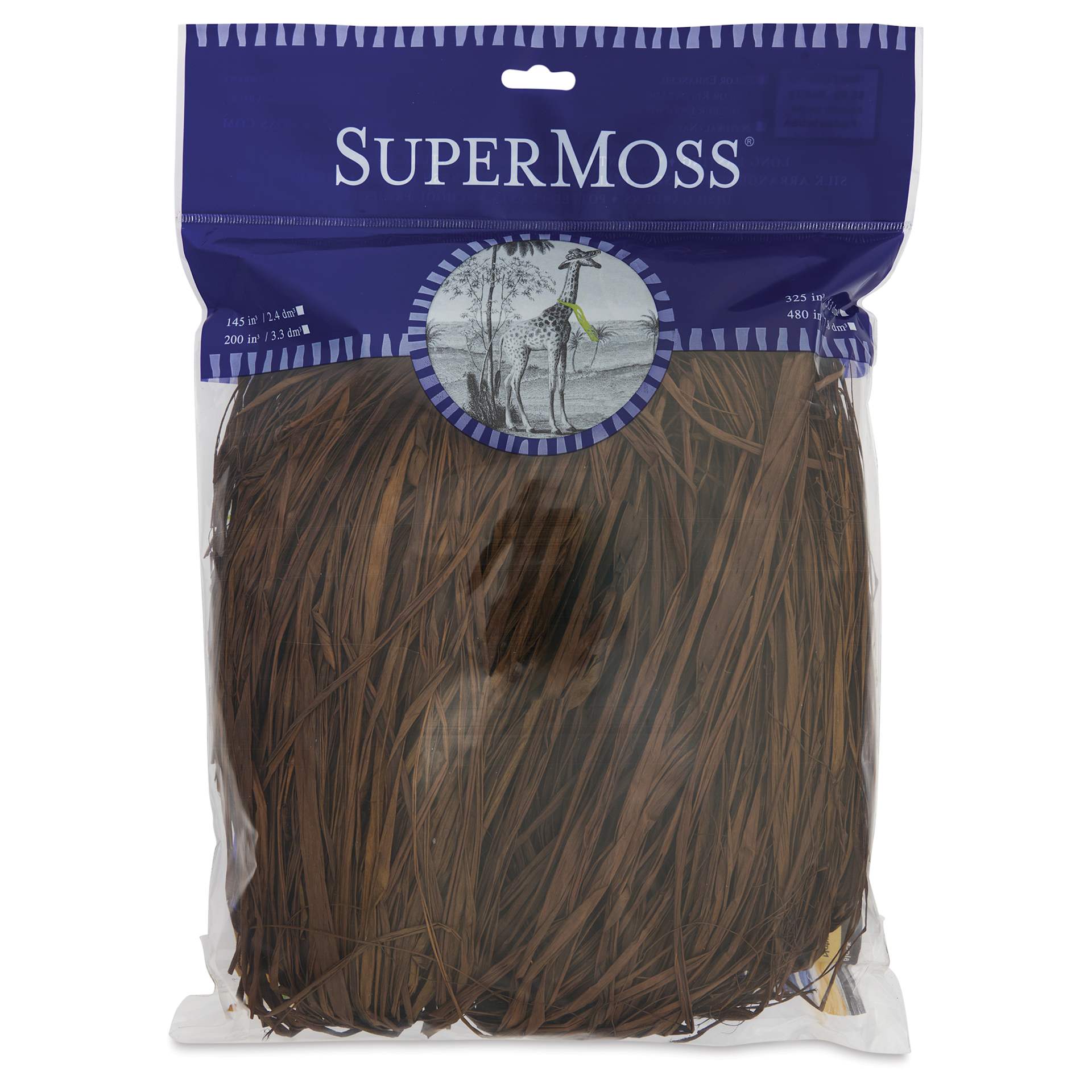 SuperMoss Raffia - Brown, 4 oz - front of packaging